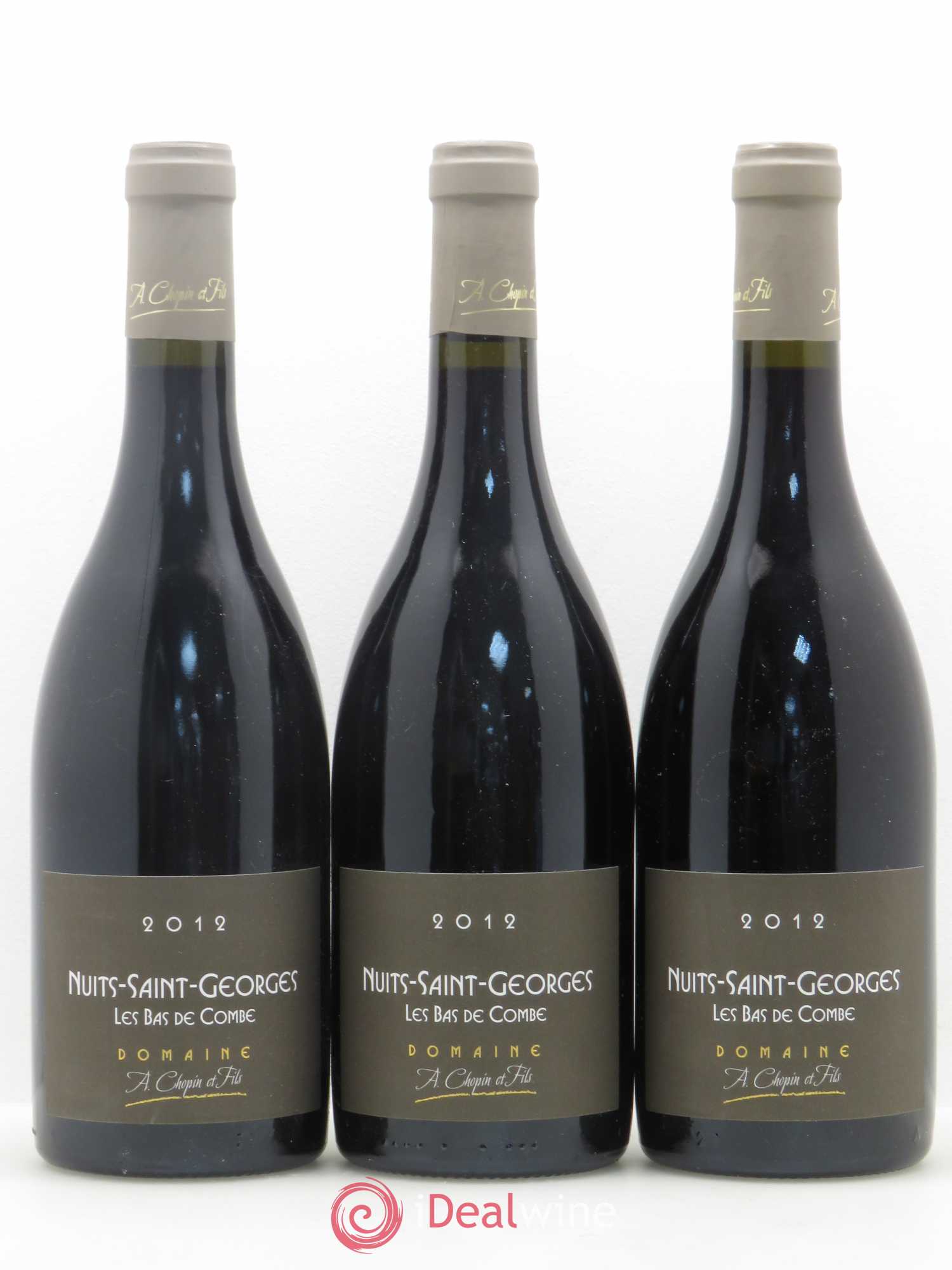 Nuits-Saint-Georges Les Bas de Combe Domaine Chopin 2012 - Posten von 3 Flaschen - 0