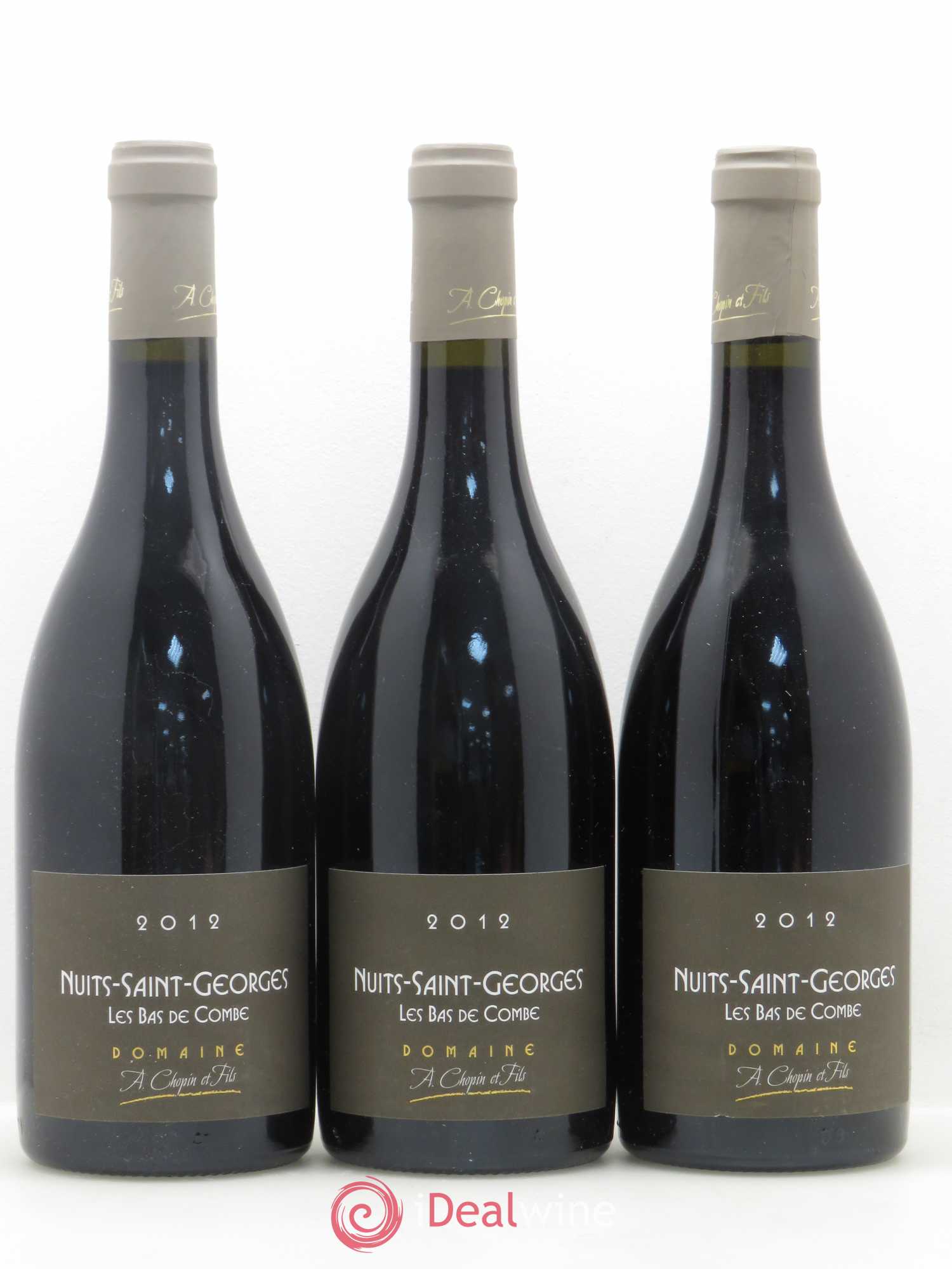 Nuits-Saint-Georges Les Bas de Combe Domaine Chopin 2012 - Posten von 3 Flaschen - 0