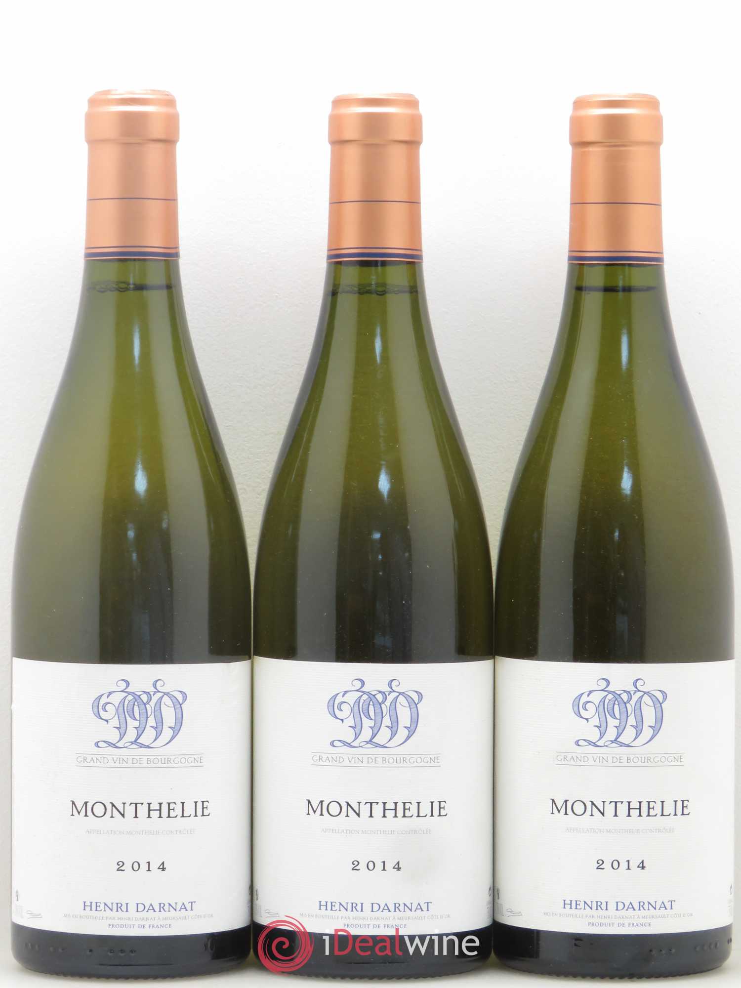 Monthélie Henri Darnat 2014 - Posten von 3 Flaschen - 0