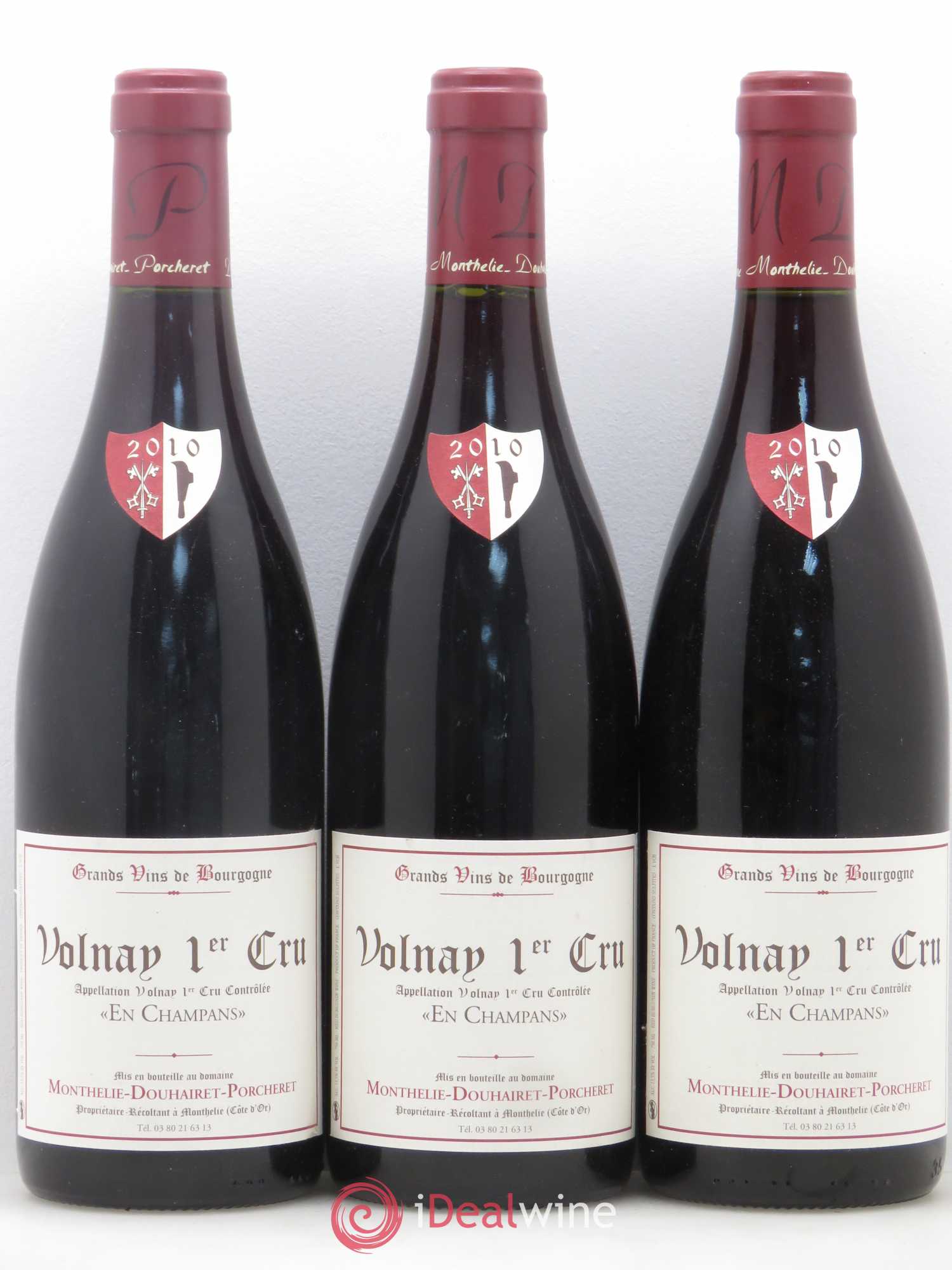 Volnay 1er Cru En Champans Douhairet-Porcheret 2010 - Posten von 3 Flaschen - 0