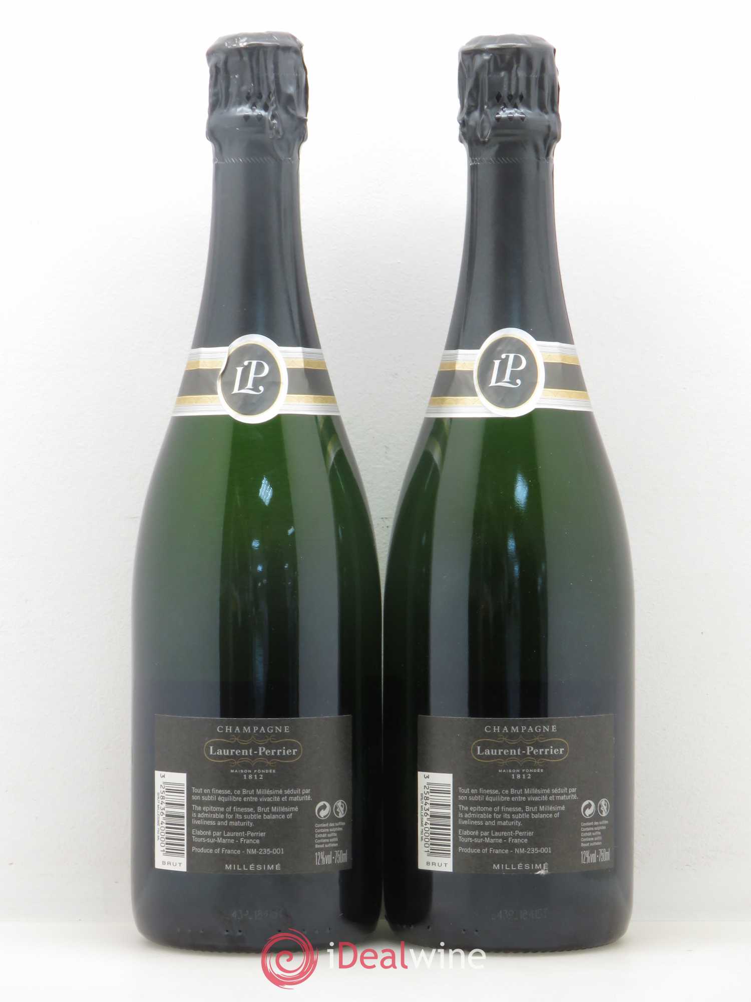 Champagne Laurent Perrier Brut 2006 - Lot de 2 bouteilles - 1