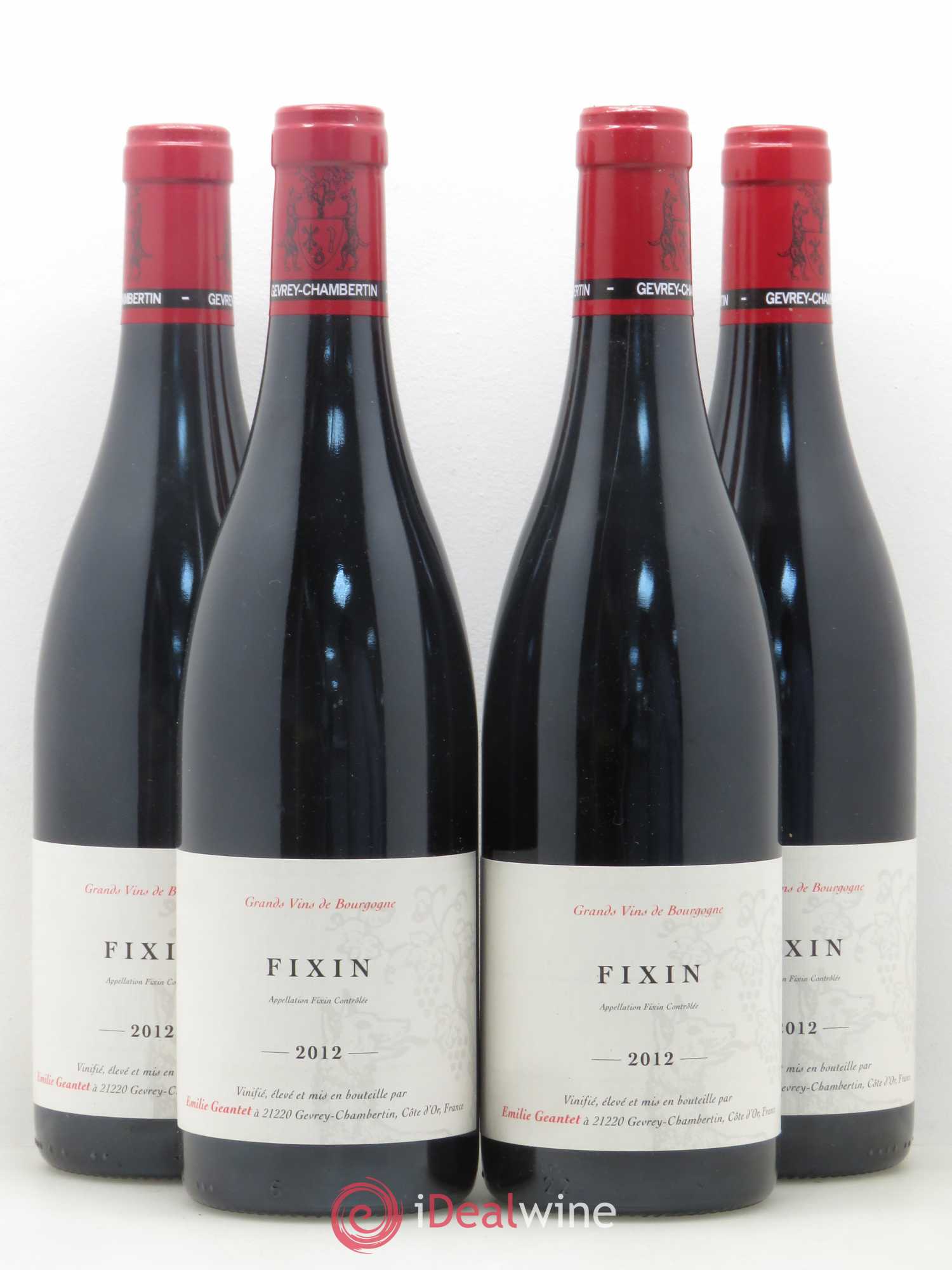 Fixin Emilie Geantet 2012 - Lot de 4 bouteilles - 0