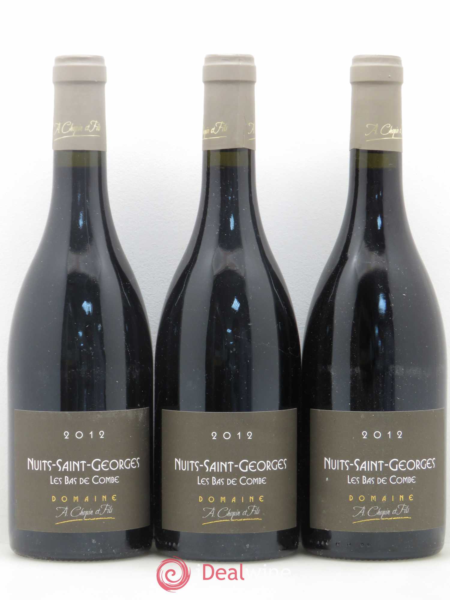 Nuits-Saint-Georges Les Bas de Combe Domaine Chopin 2012 - Posten von 3 Flaschen - 0