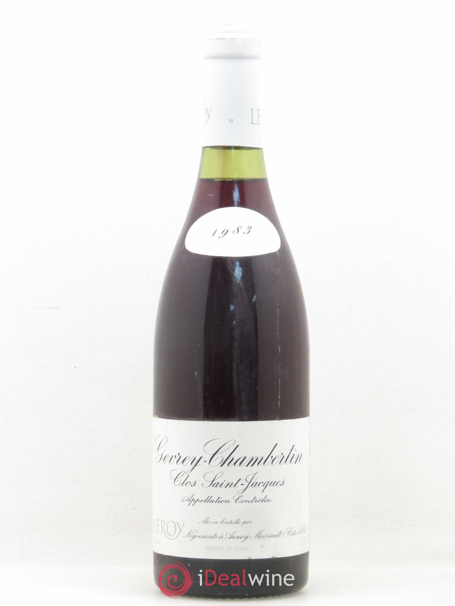 Gevrey-Chambertin 1er Cru Clos Saint Jacques Maison Leroy 1983 - Posten von 1 Flasche - 0