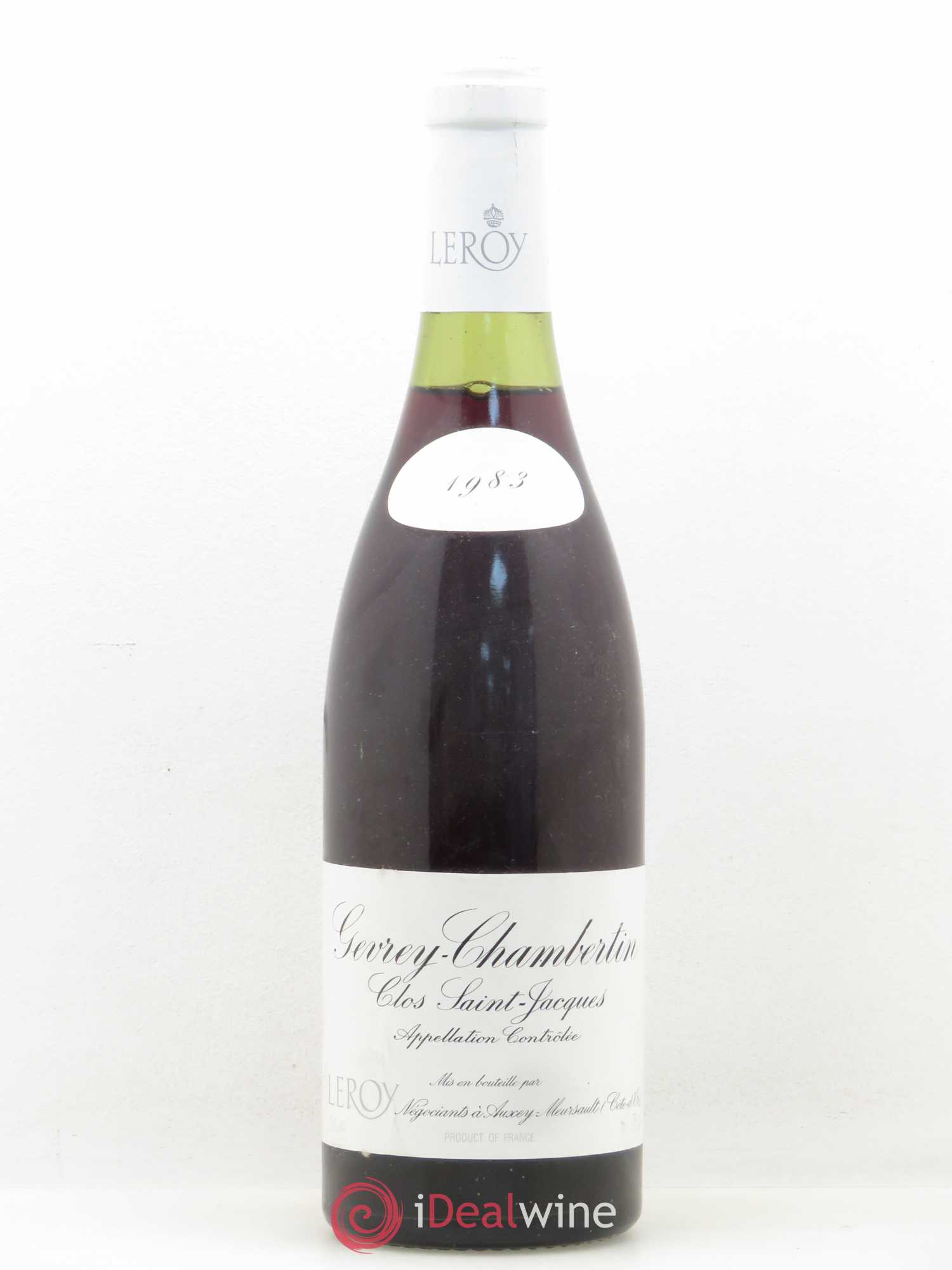 Gevrey-Chambertin 1er Cru Clos Saint Jacques Maison Leroy 1983 - Posten von 1 Flasche - 0