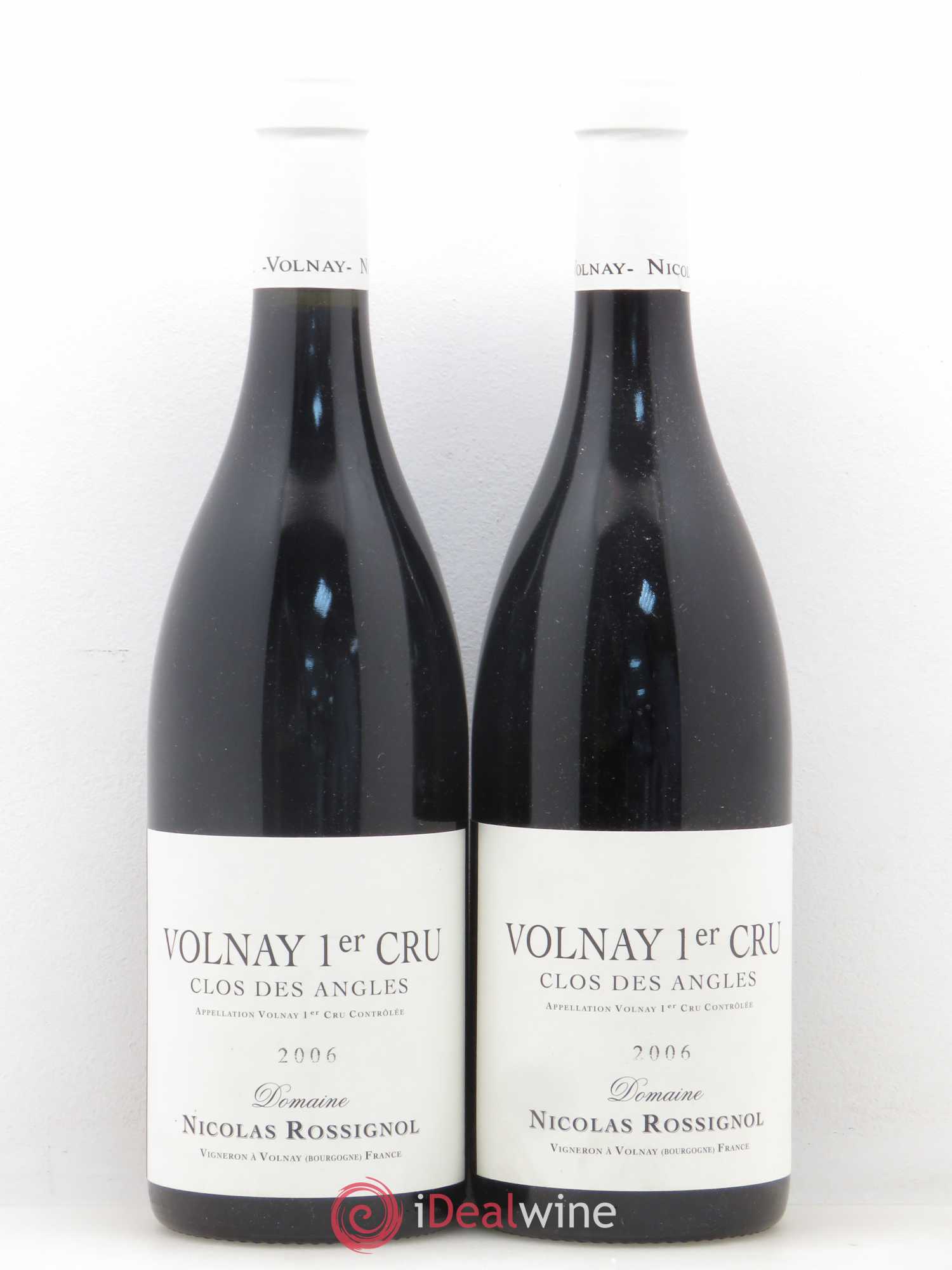Volnay 1er Cru Clos des Angles Nicolas Rossignol 2006 - Lot de 2 bouteilles - 0