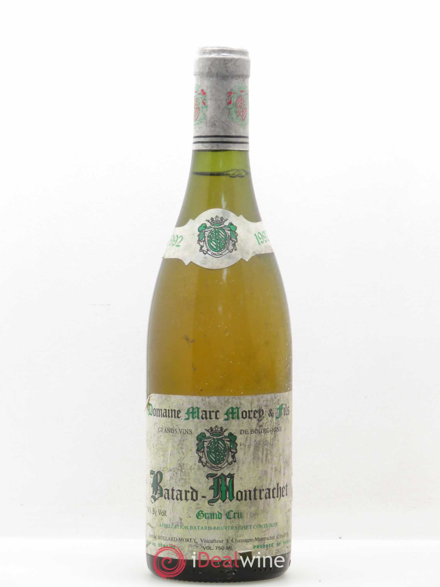 Bâtard-Montrachet Grand Cru Marc Morey 1992 - Posten von 1 Flasche - 0
