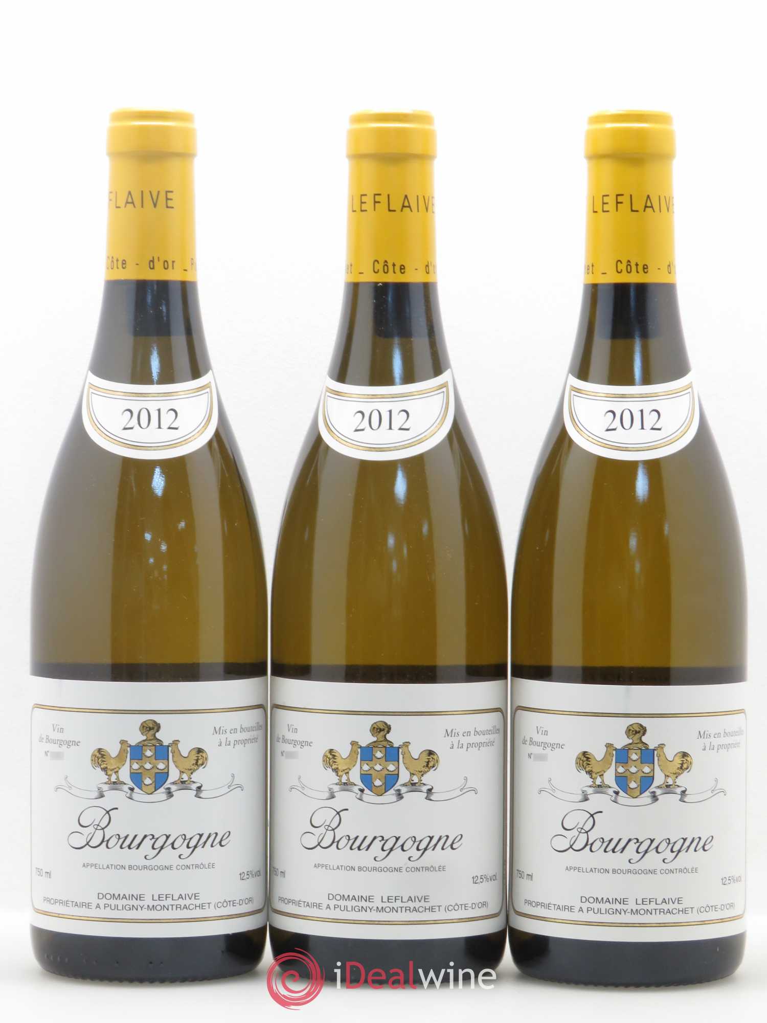 Bourgogne Domaine Leflaive 2012 - Lot de 3 bouteilles - 0