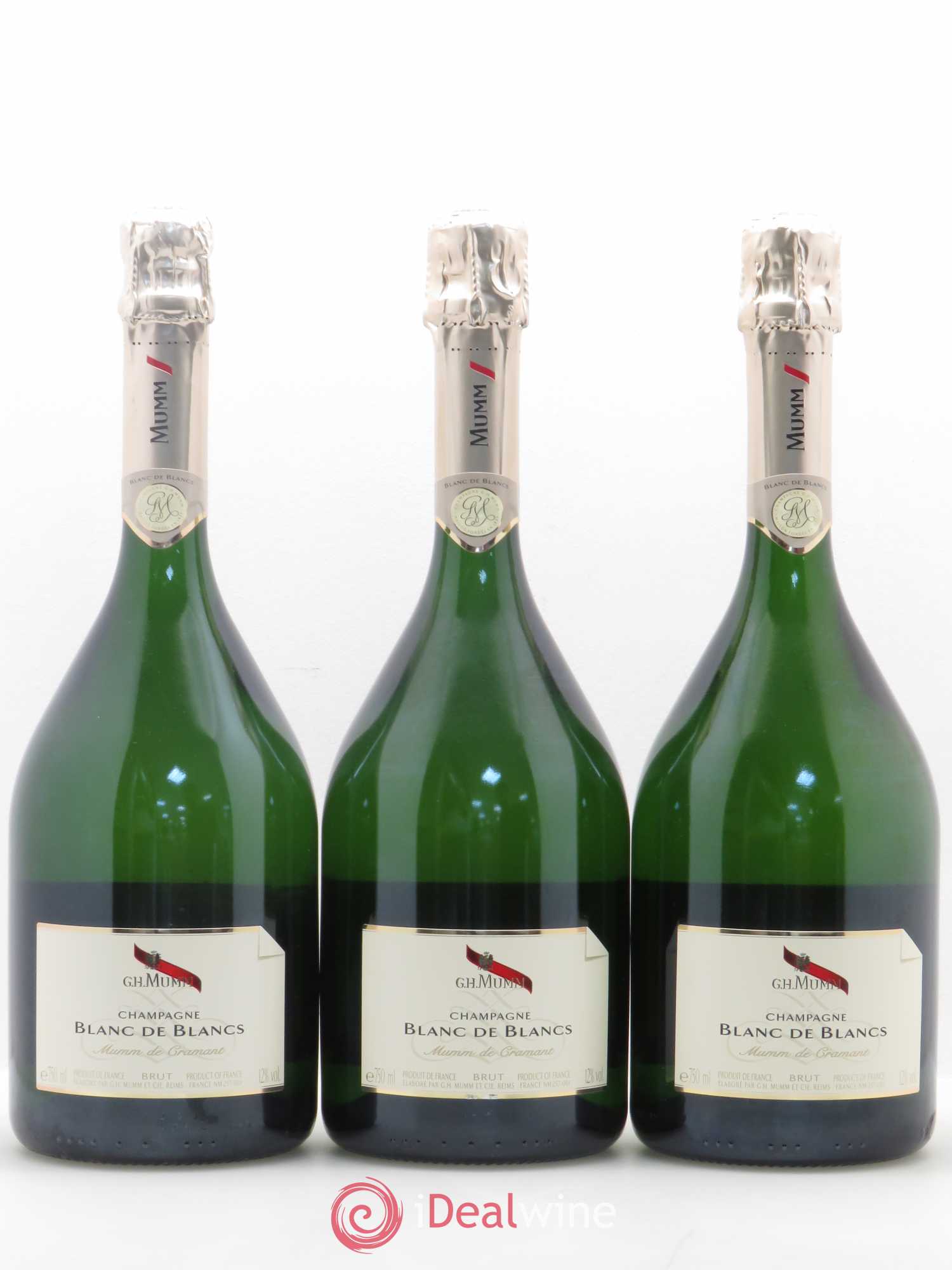 Champagne Mumm Blanc de Blancs - Lot de 3 bouteilles - 0