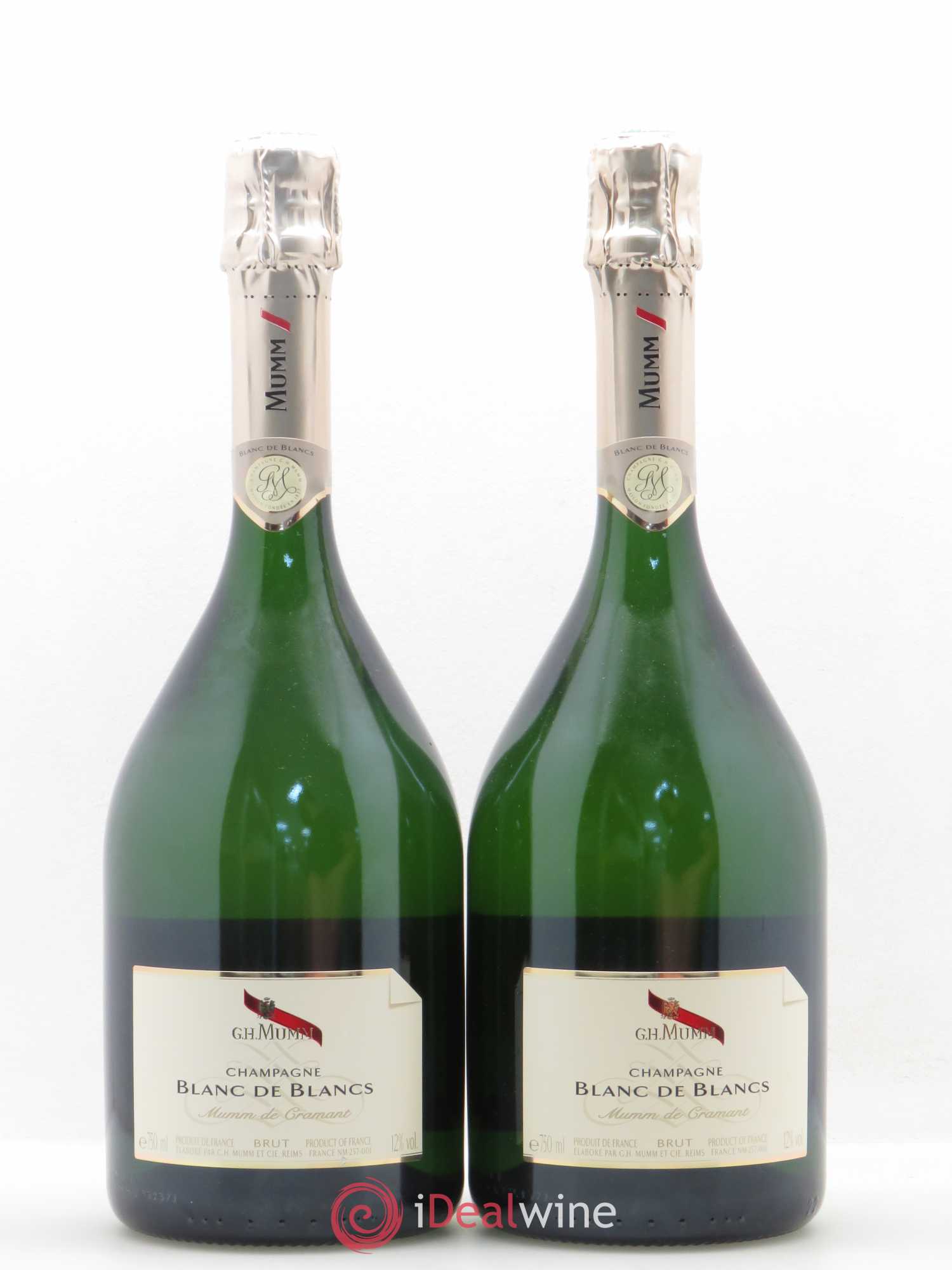 Champagne Mumm Blanc de Blancs - Posten von 2 Flaschen - 0