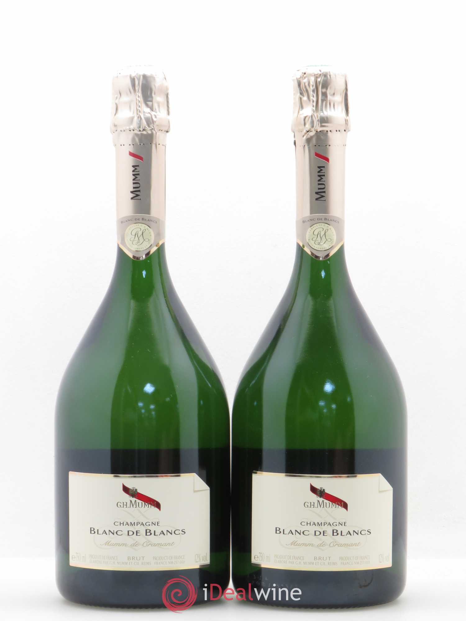 Champagne Mumm Blanc de Blancs - Posten von 2 Flaschen - 0