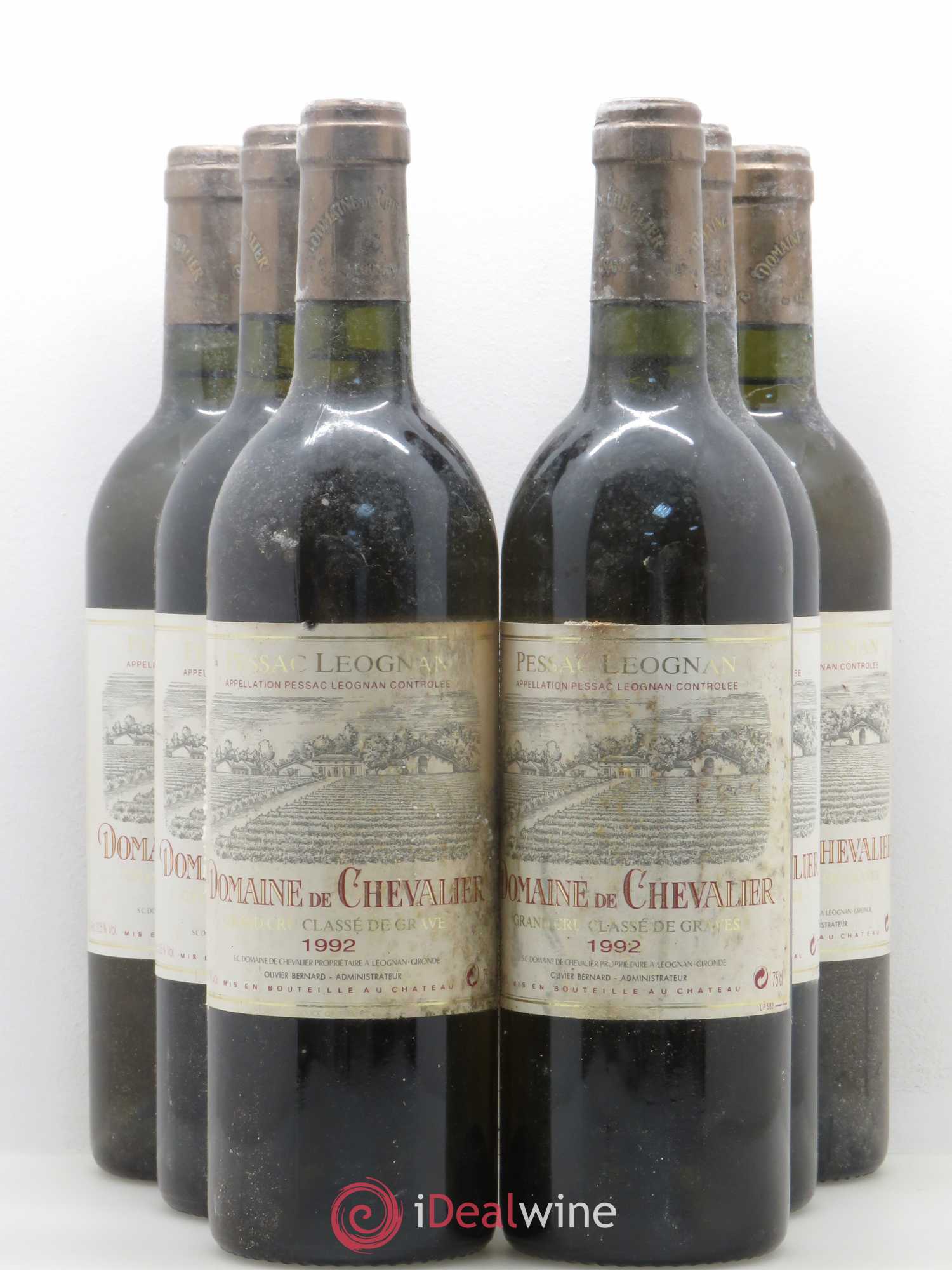 Domaine de Chevalier Cru Classé de Graves 1992 - Lot de 6 bouteilles - 0