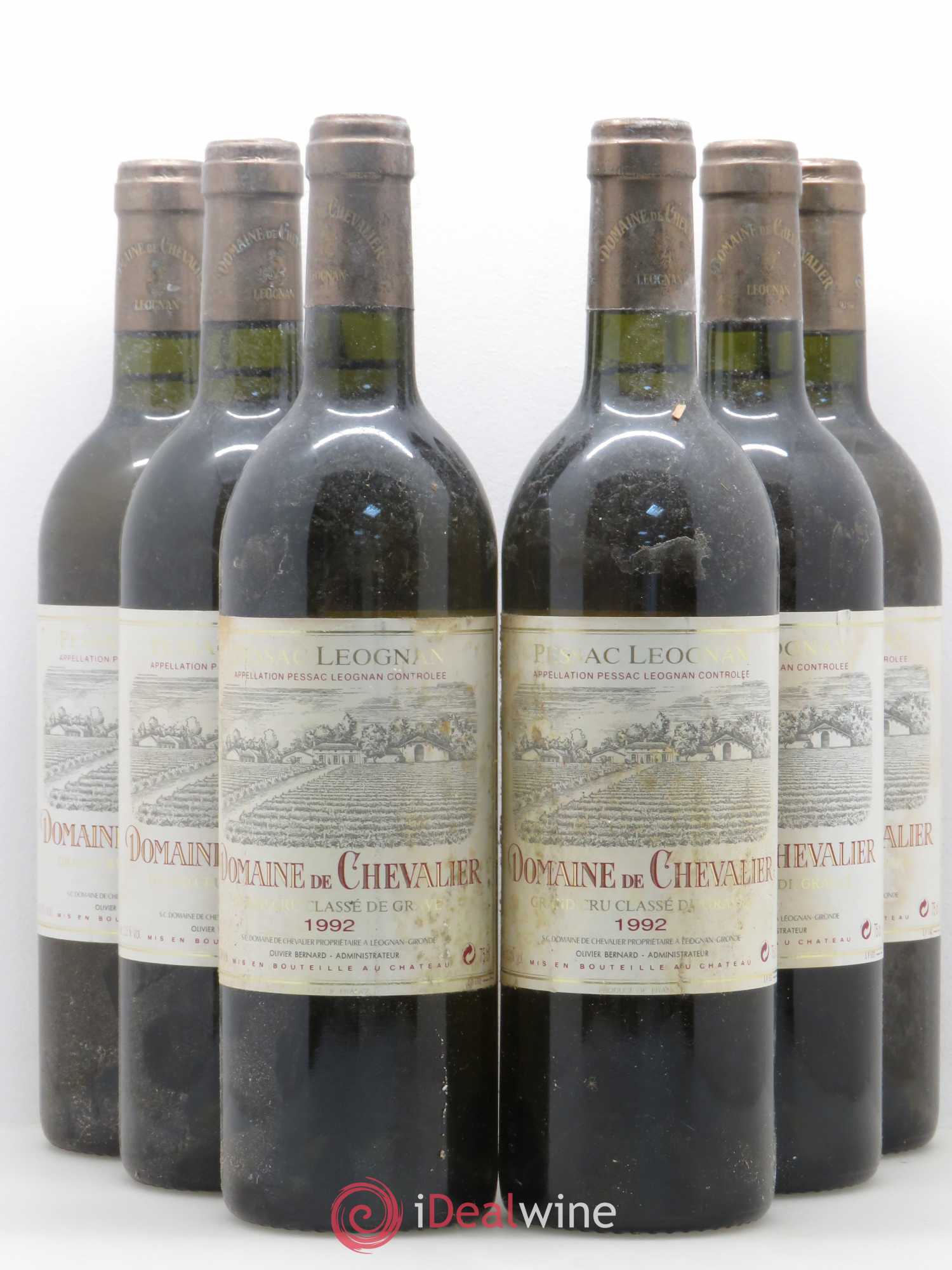 Domaine de Chevalier Cru Classé de Graves 1992 - Lot de 6 bouteilles - 0