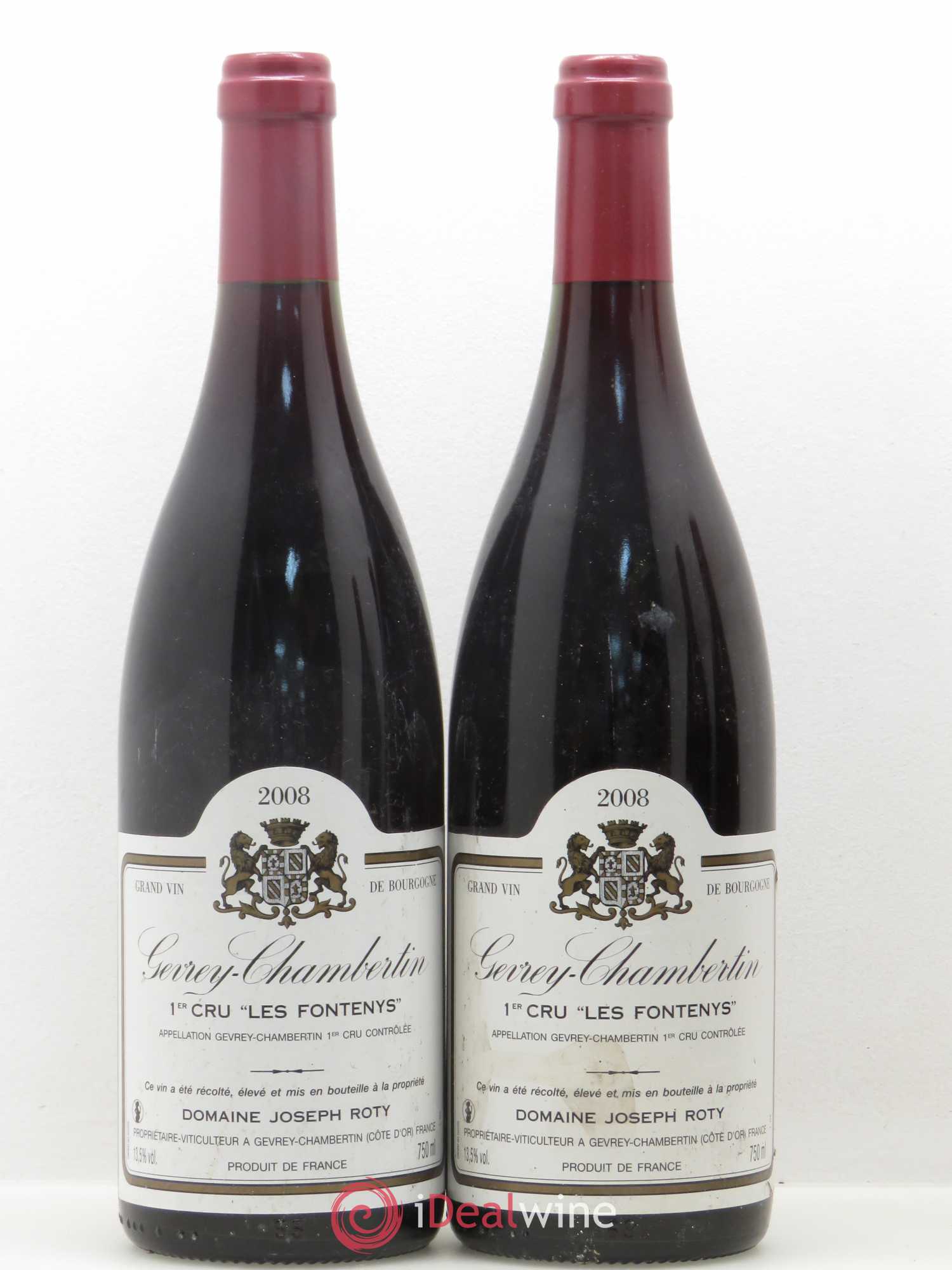 Gevrey-Chambertin 1er Cru Les Fontenys Joseph Roty (Domaine) 2008 - Lot de 2 bouteilles - 0