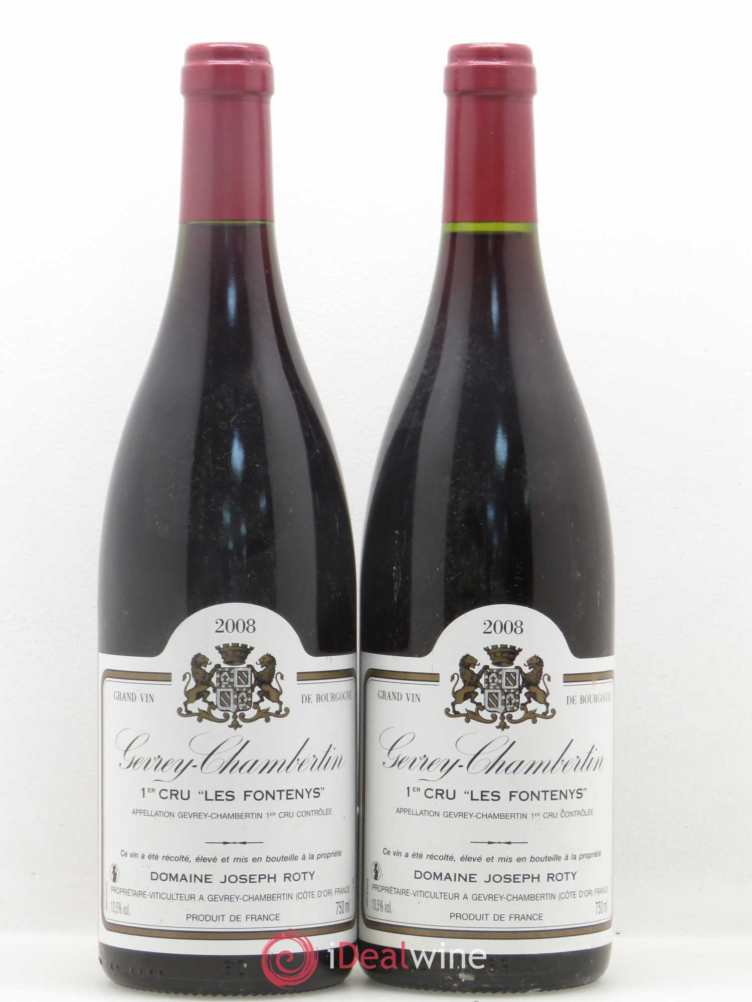 Gevrey-Chambertin 1er Cru Les Fontenys Joseph Roty (Domaine) 2008 - Lot de 2 bouteilles - 0