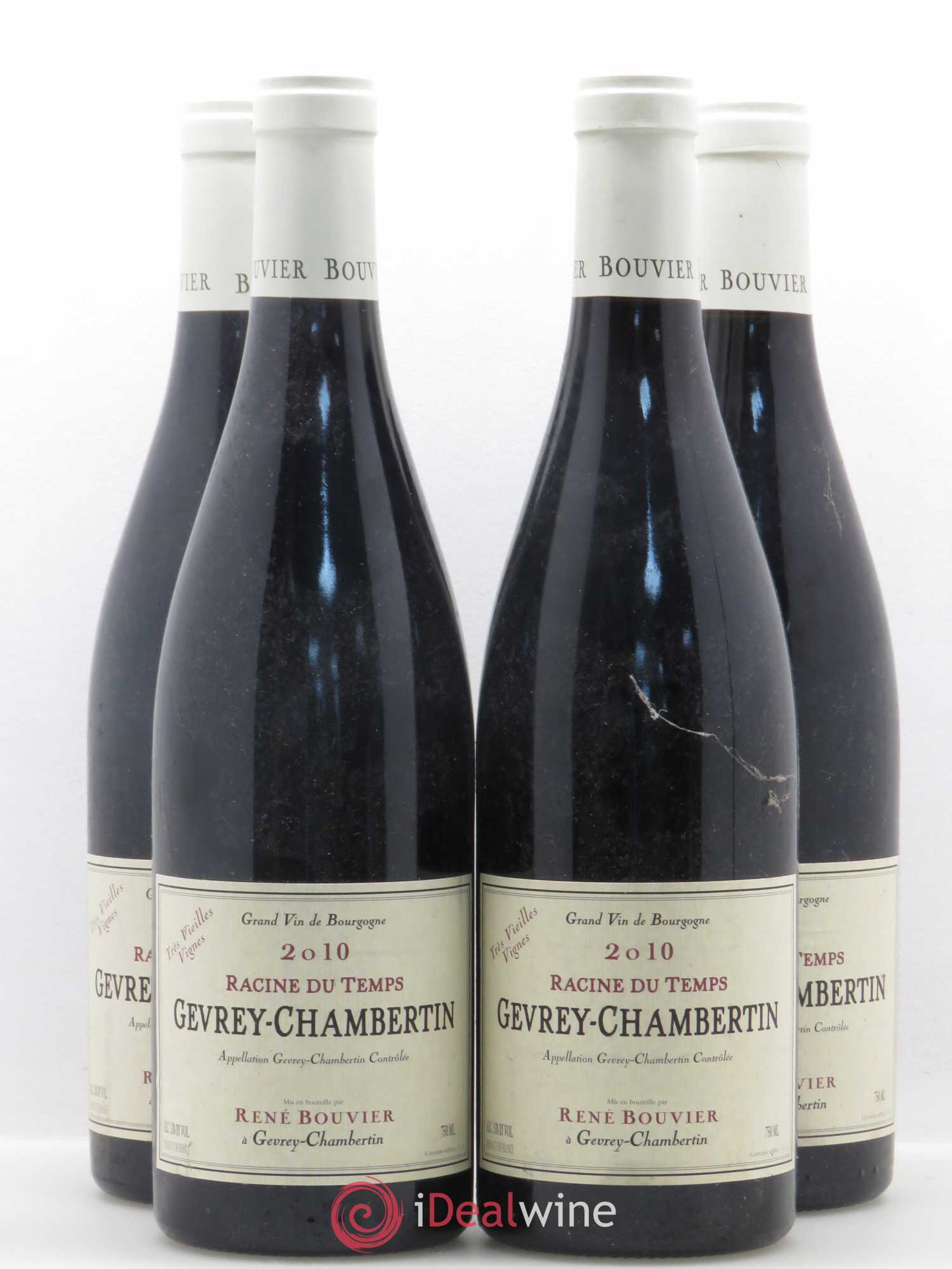 Gevrey-Chambertin Racines Temps Domaine René Bouvier 2010 - Lot de 4 bouteilles - 0