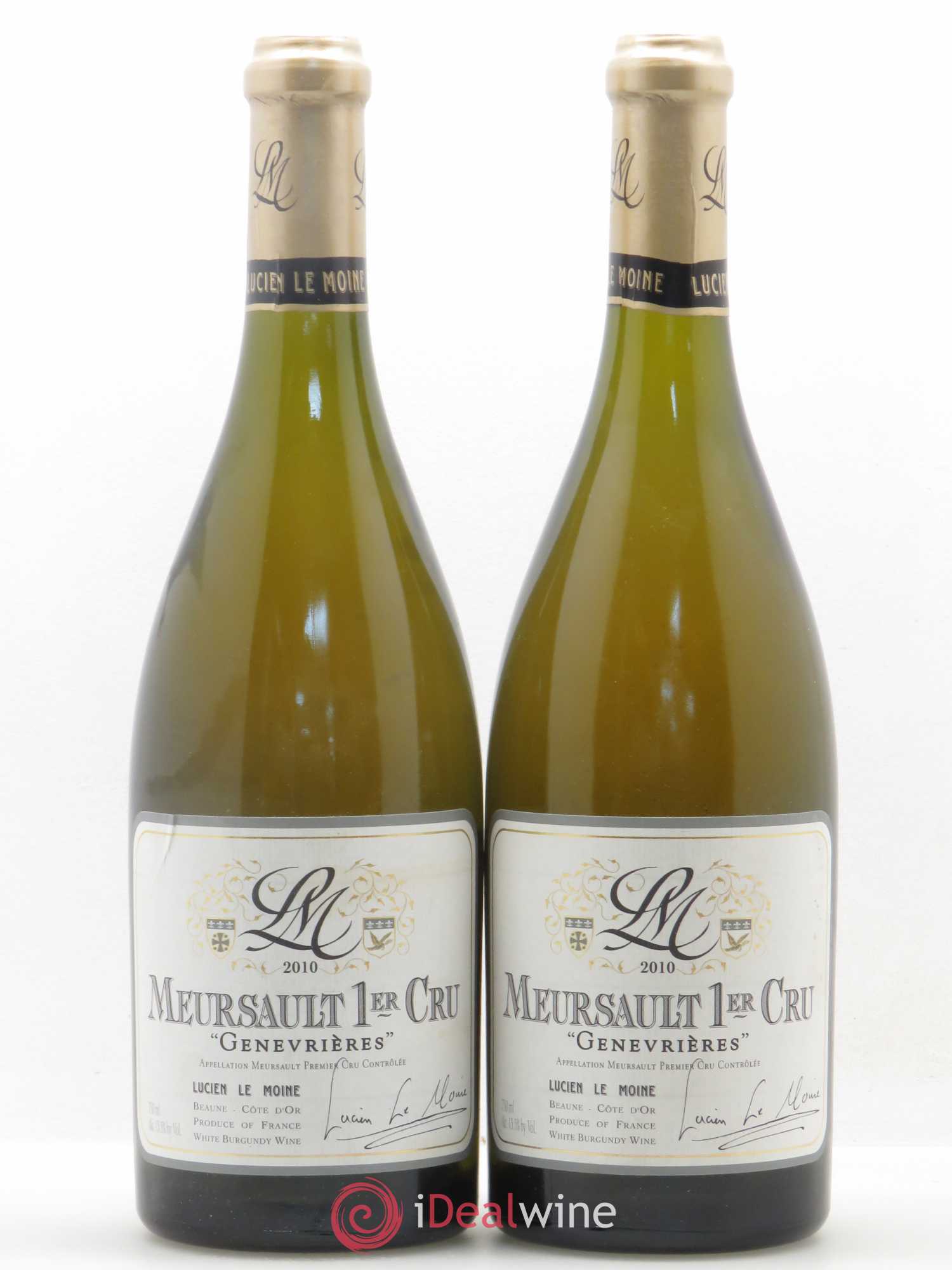 Meursault 1er Cru Genevrières Lucien Le Moine 2010 - Posten von 2 Flaschen - 0