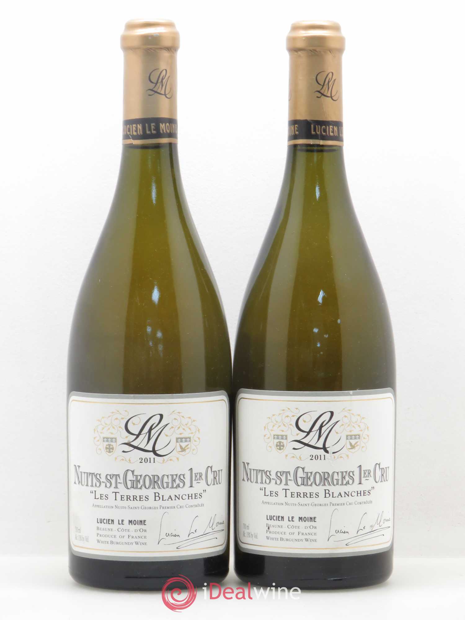Nuits-Saint-Georges 1er Cru Les Terres Blanches Lucien Le Moine 2011 - Lot de 2 bouteilles - 0