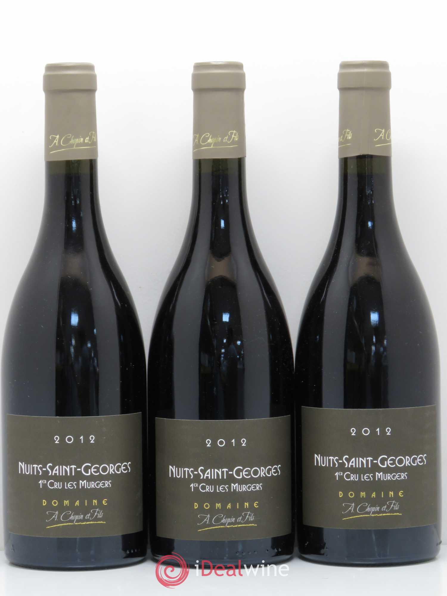 Nuits-Saint-Georges 1er Cru Aux Murgers Chopin et Fils 2012 - Lot de 3 bouteilles - 0