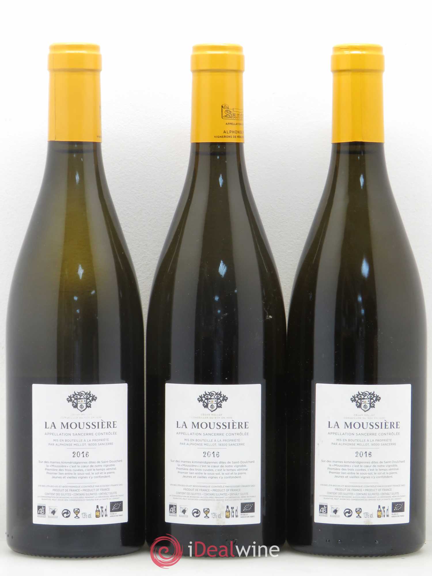 Sancerre La Moussière Alphonse Mellot 2016 - Lot de 6 bouteilles - 2