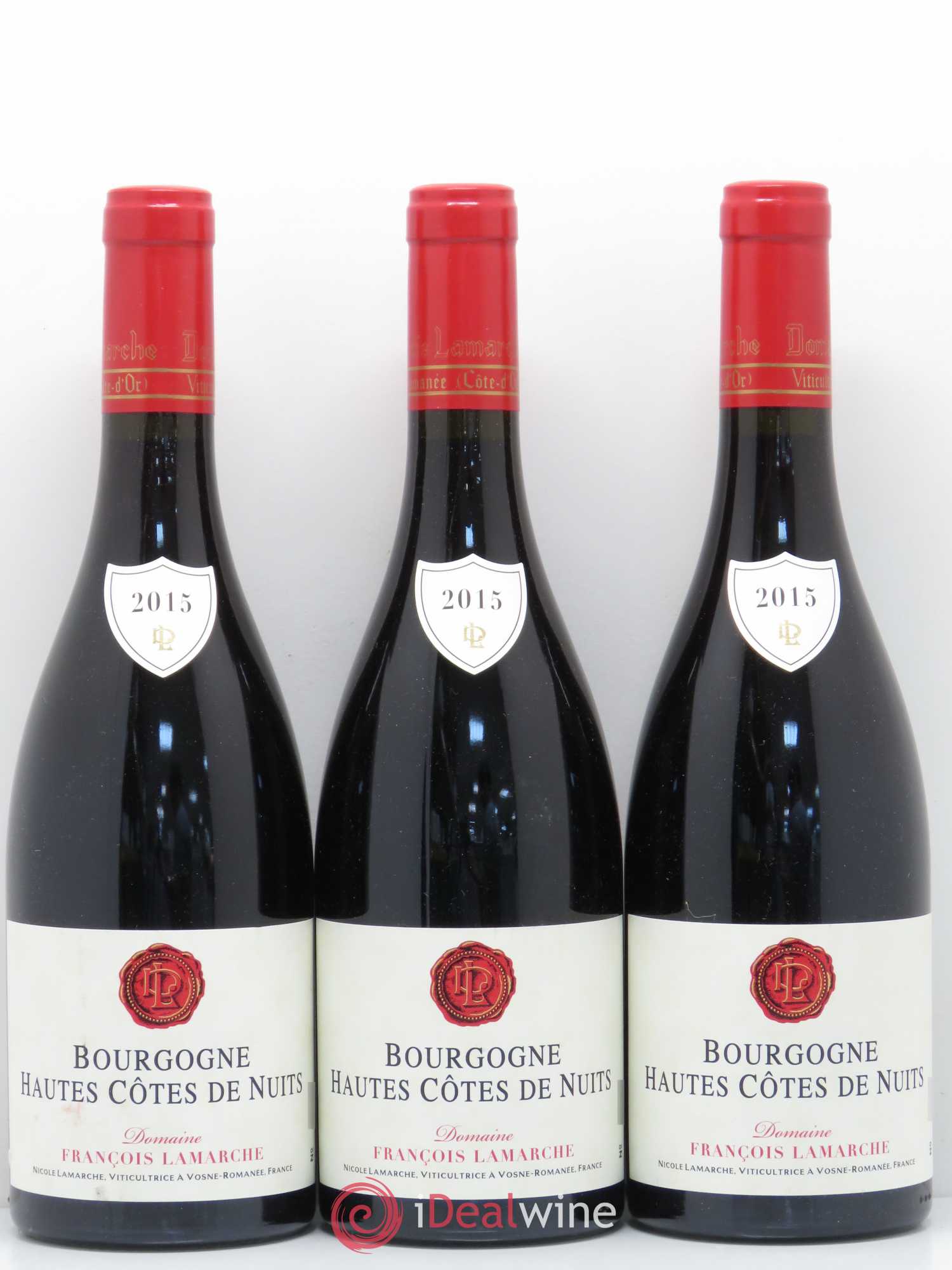 Hautes-Côtes de Nuits Lamarche (Domaine) 2015 - Lot de 3 bouteilles - 0