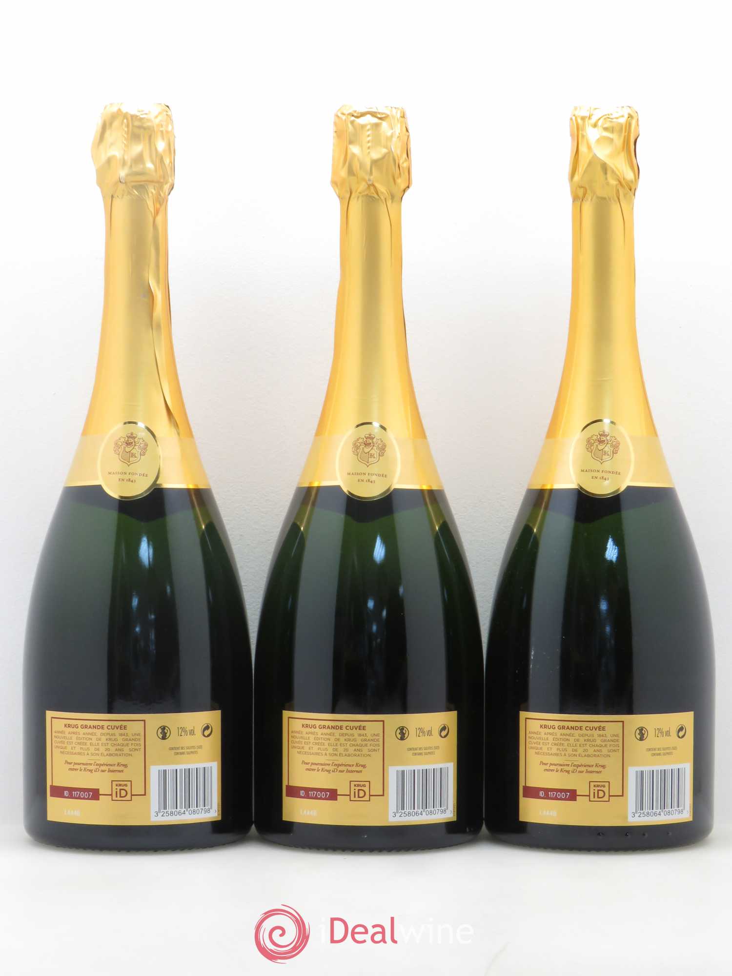 Grande Cuvée Brut Krug - Lot de 3 bouteilles - 1