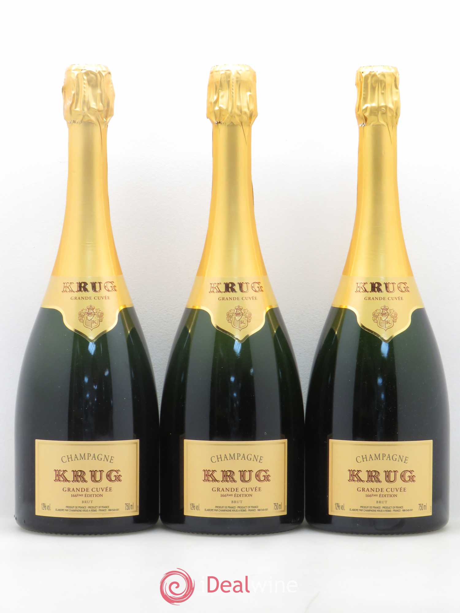 Grande Cuvée Brut Krug - Lot de 3 bouteilles - 0