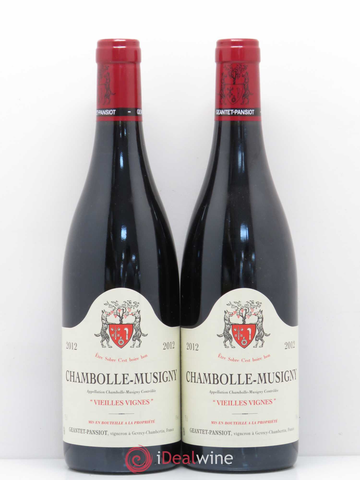Chambolle-Musigny Vieilles vignes Geantet-Pansiot 2012 - Lot de 2 bouteilles - 0