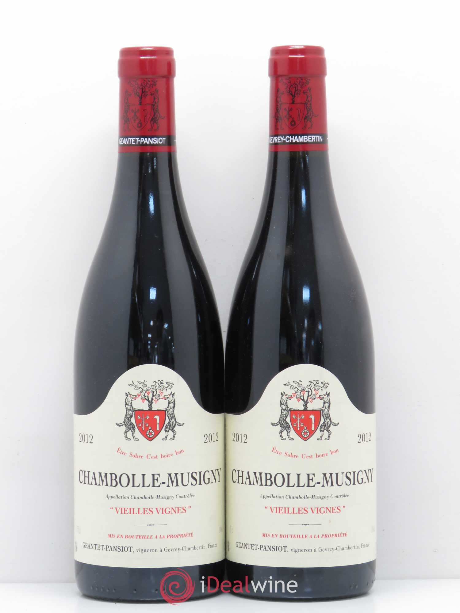 Chambolle-Musigny Vieilles vignes Geantet-Pansiot 2012 - Lot de 2 bouteilles - 0