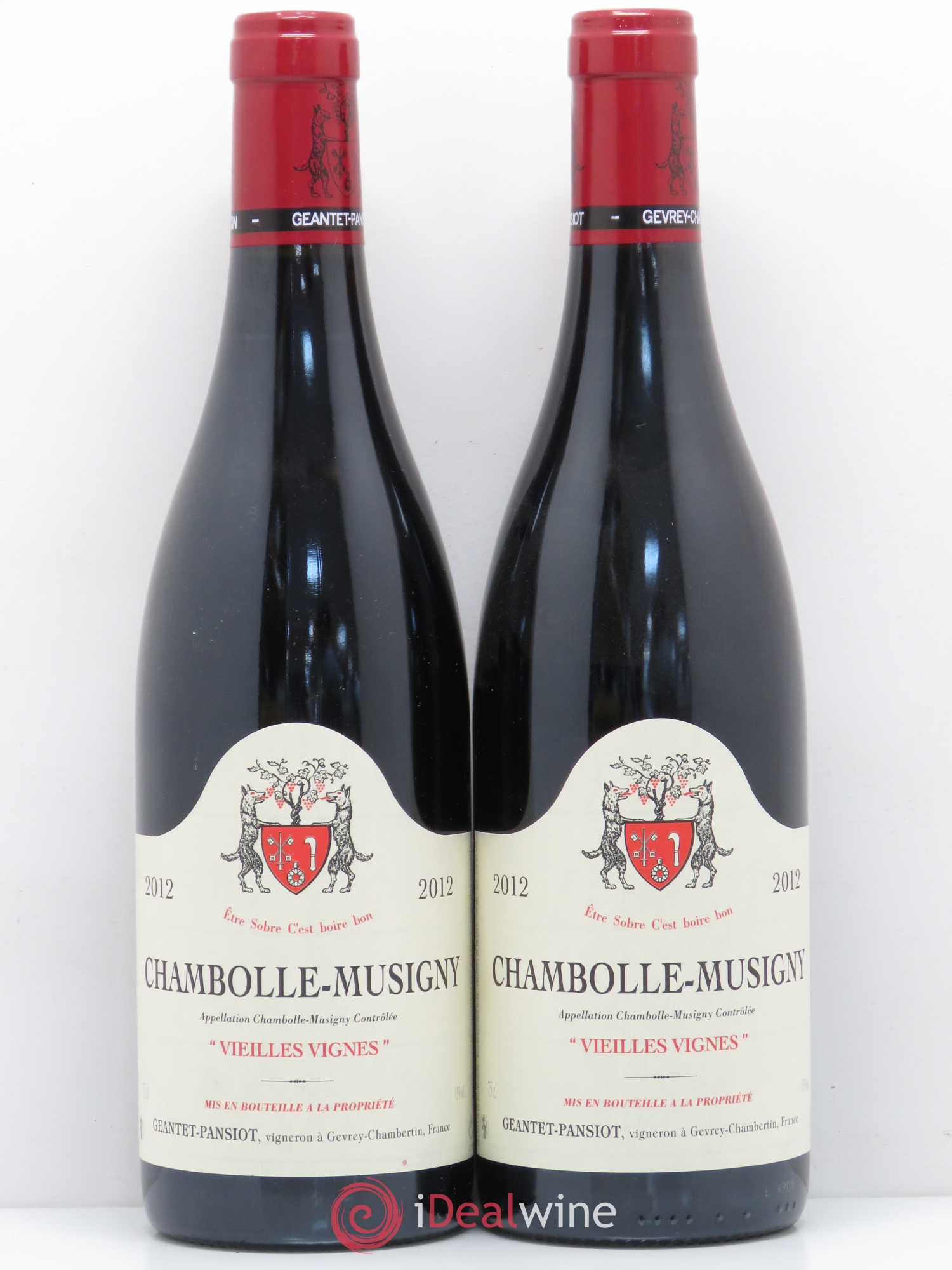 Chambolle-Musigny Vieilles vignes Geantet-Pansiot 2012 - Lot de 2 bouteilles - 0