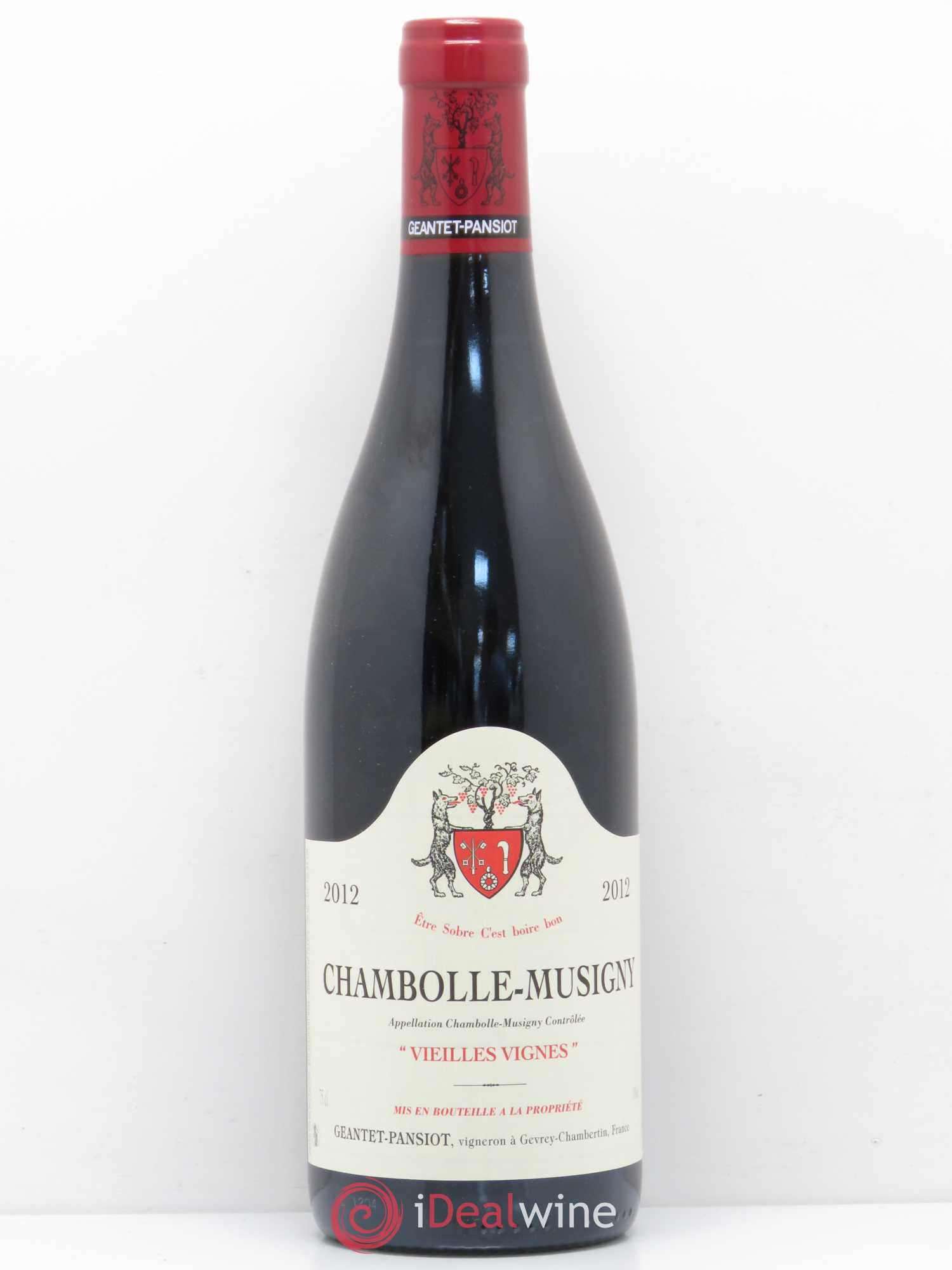 Chambolle-Musigny Vieilles vignes Geantet-Pansiot 2012 - Lot de 1 bouteille - 0