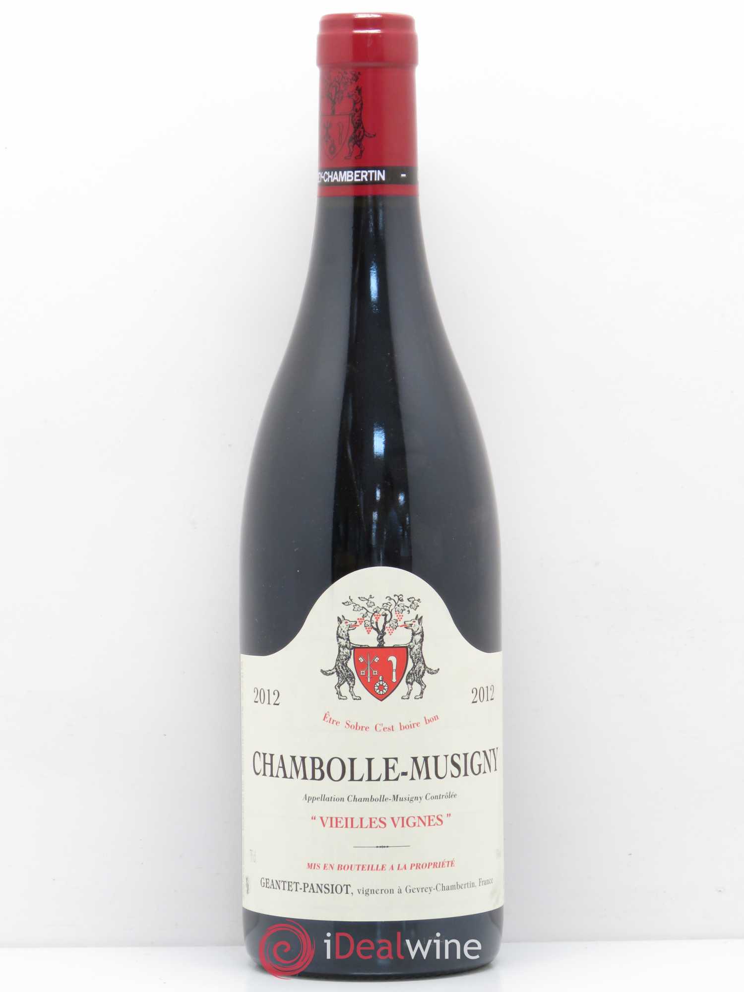 Chambolle-Musigny Vieilles vignes Geantet-Pansiot 2012 - Lot de 1 bouteille - 0