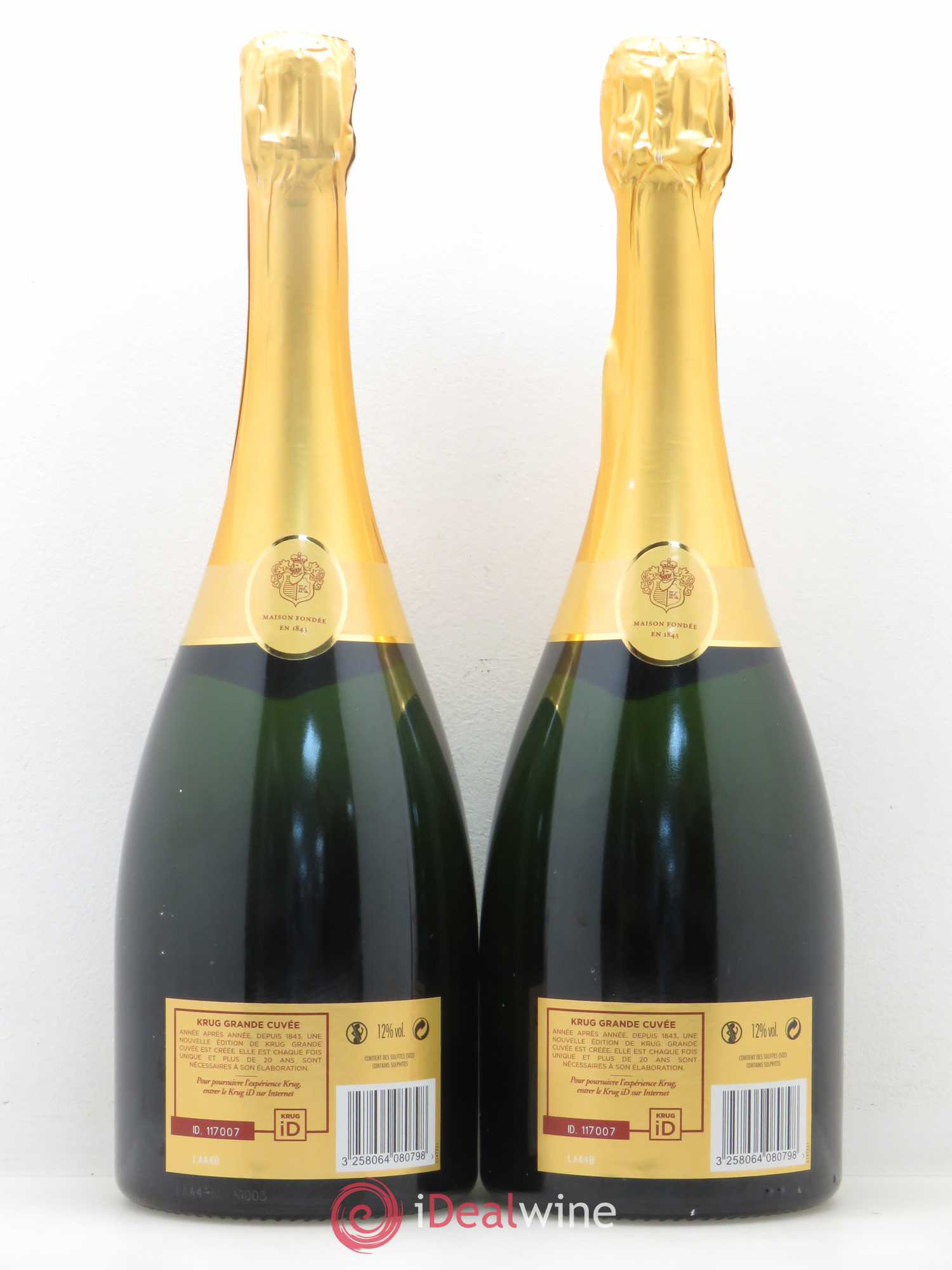 Grande Cuvée Brut Krug - Lot de 2 bouteilles - 1
