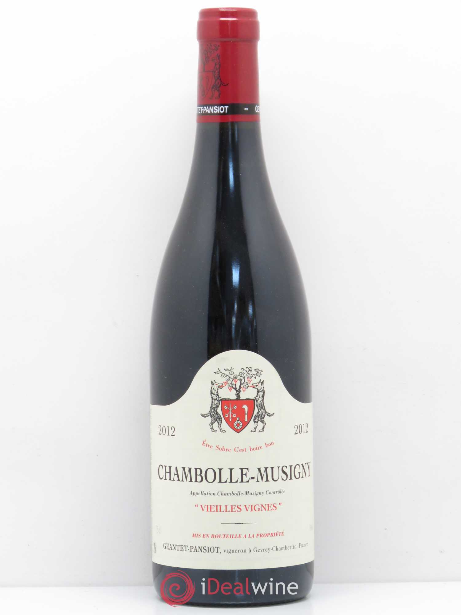 Chambolle-Musigny Vieilles vignes Geantet-Pansiot 2012 - Lot de 1 bouteille - 0
