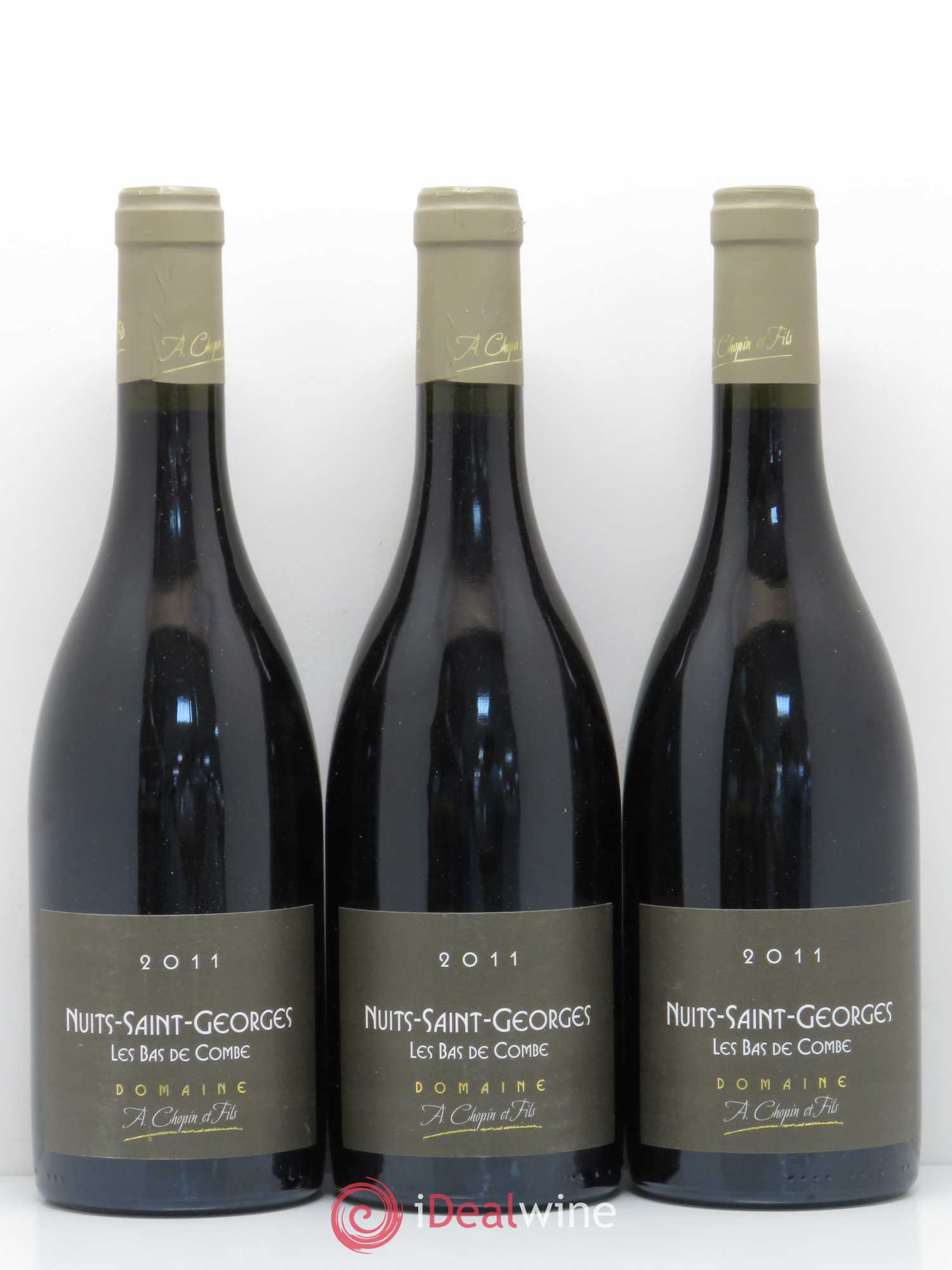 Nuits-Saint-Georges Les Bas de Combe Chopin 2011 - Posten von 3 Flaschen - 0