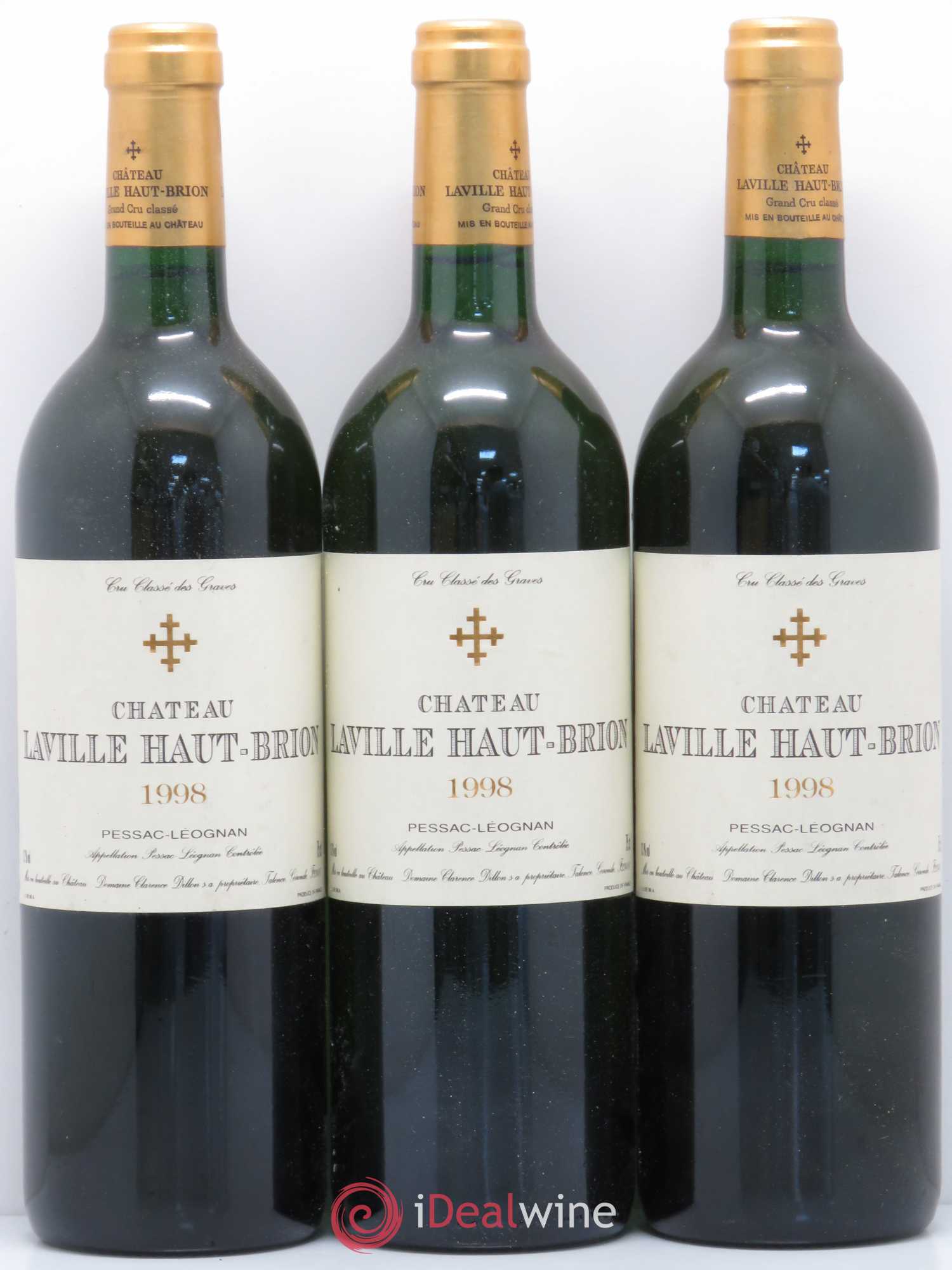 Château Laville Haut-Brion Cru Classé de Graves 1998 - Lot de 6 bouteilles - 1