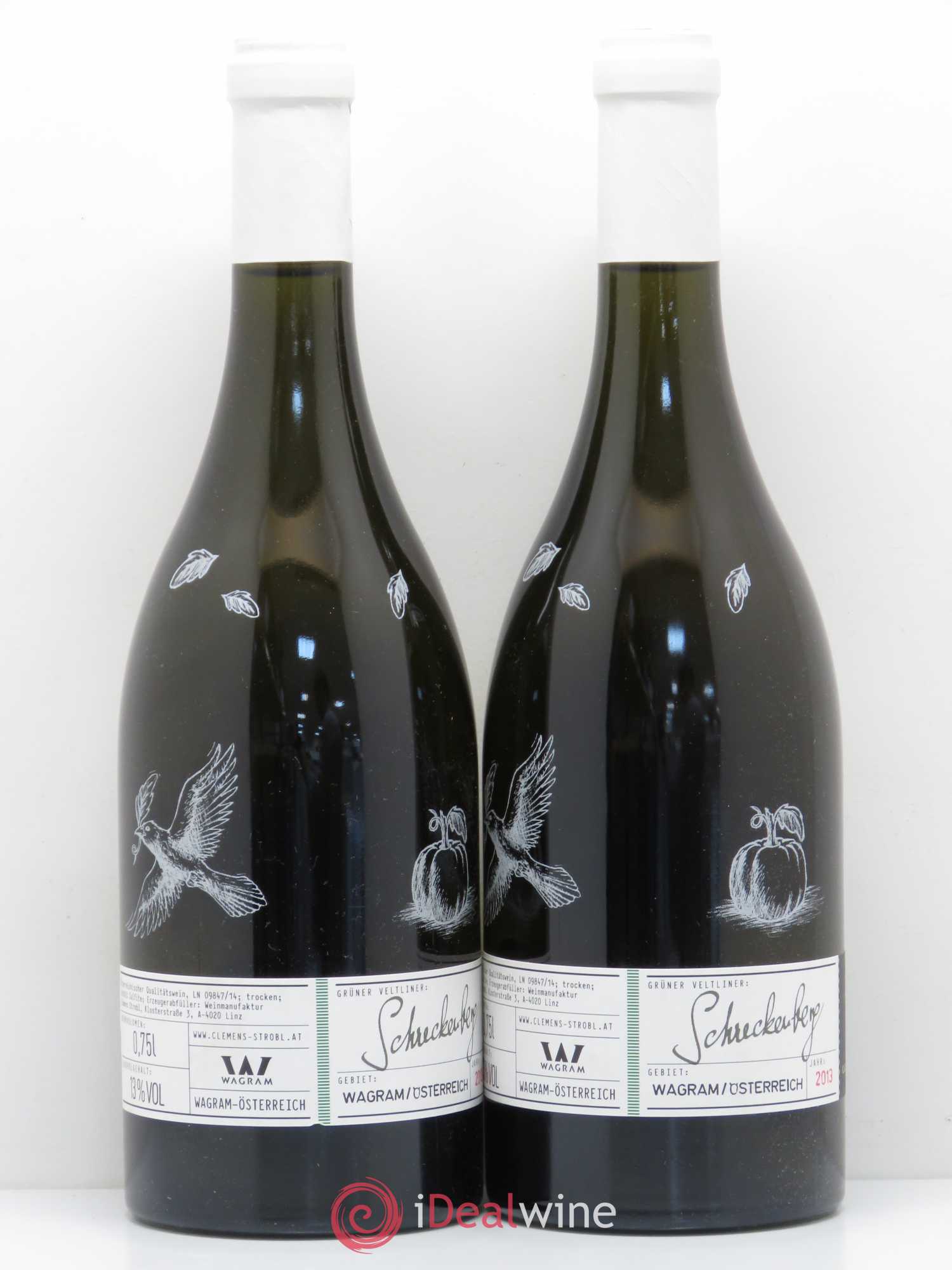 Autriche Gruner Veltliner Schreckenberg Clement Strobl 2013 - Posten von 2 Flaschen - 0