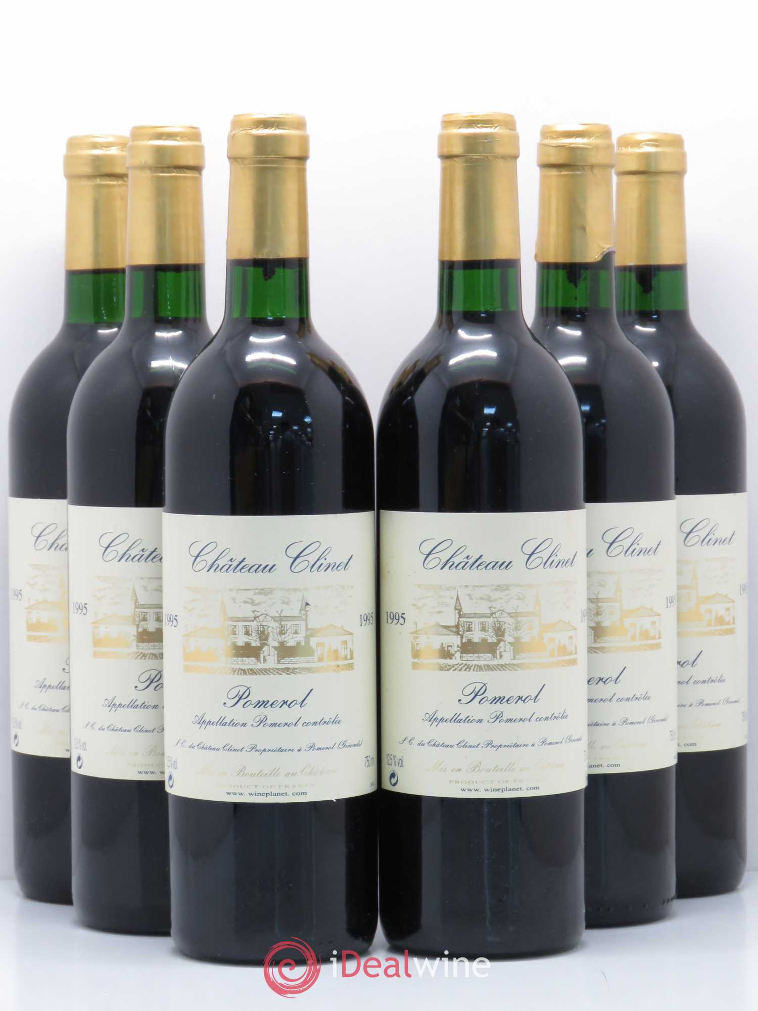 Château Clinet 1995 - Lot de 6 bouteilles - 0
