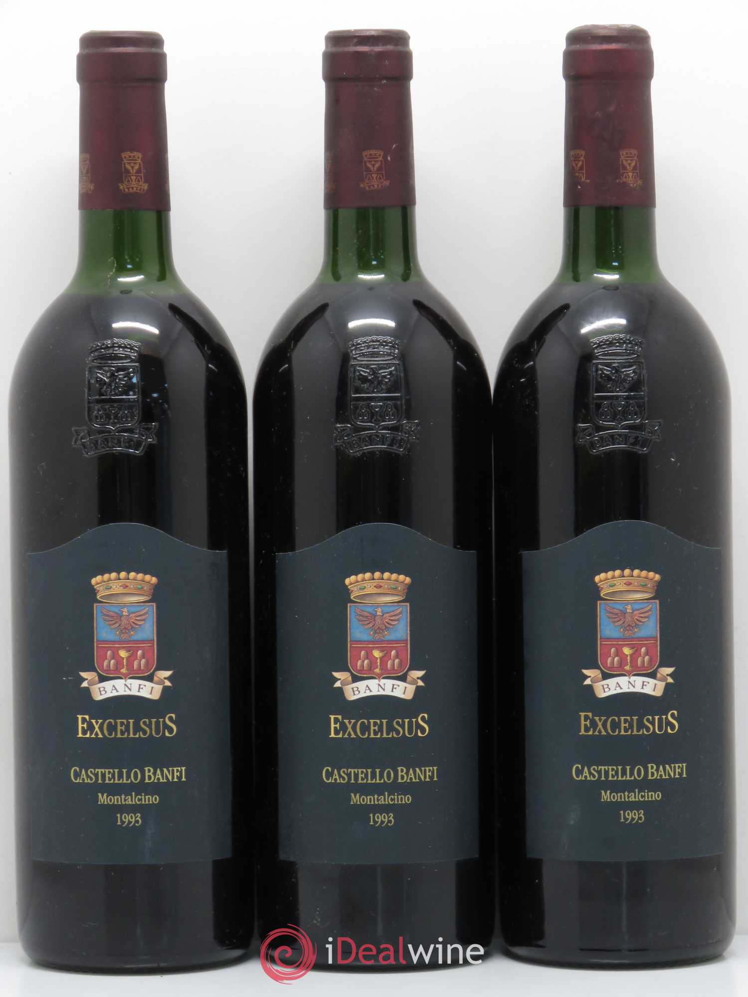 Italie Castello Banfi Excelsus 1993 - Lotto di 3 bottiglie - 0