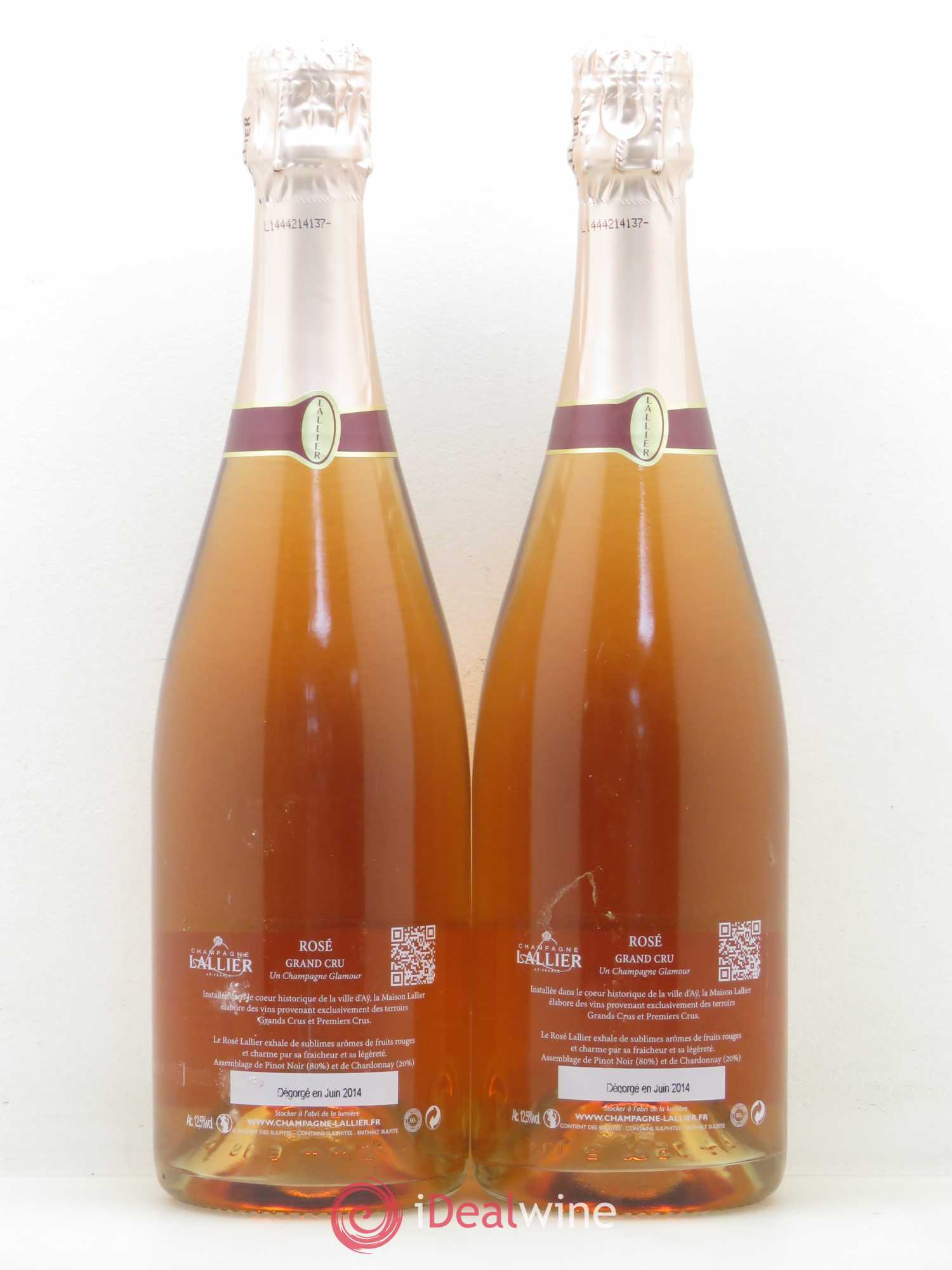 Champagne - Lallier Grand Cru - Lot de 2 bouteilles - 1