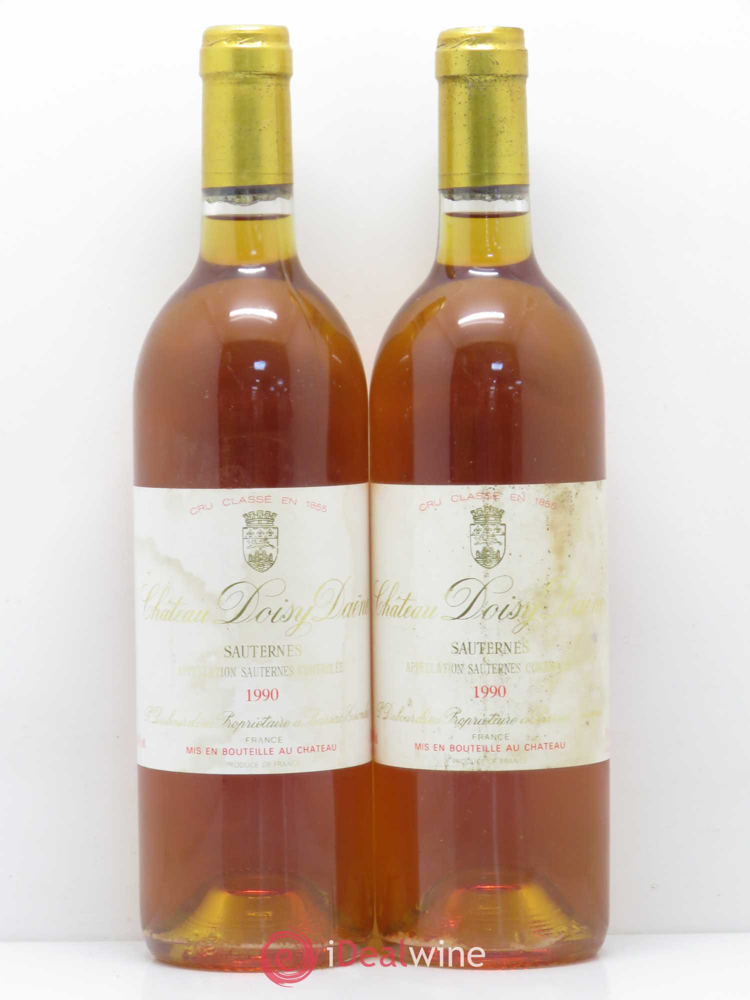 Château Doisy Daëne 2ème Grand Cru Classé 1990 - Lotto di 2 bottiglie - 0