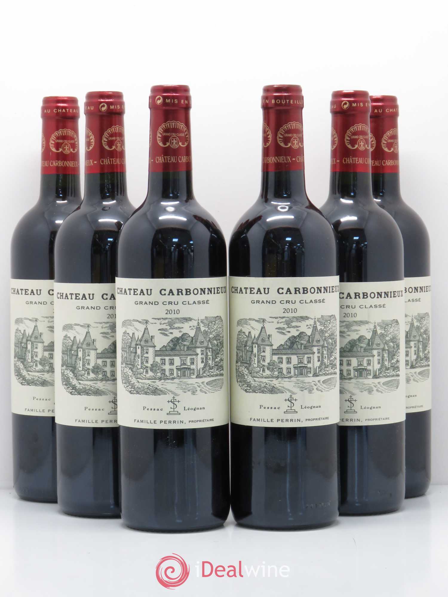 Château Carbonnieux Cru Classé de Graves 2010 - Lot de 6 bouteilles - 0