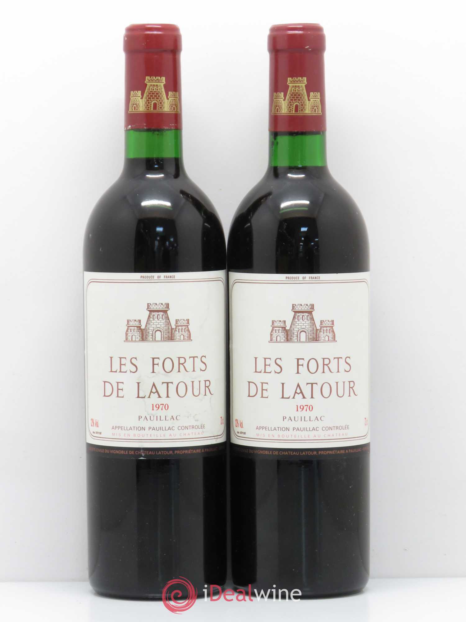 Les Forts de Latour Second Vin 1970 - Lot de 2 bouteilles - 0