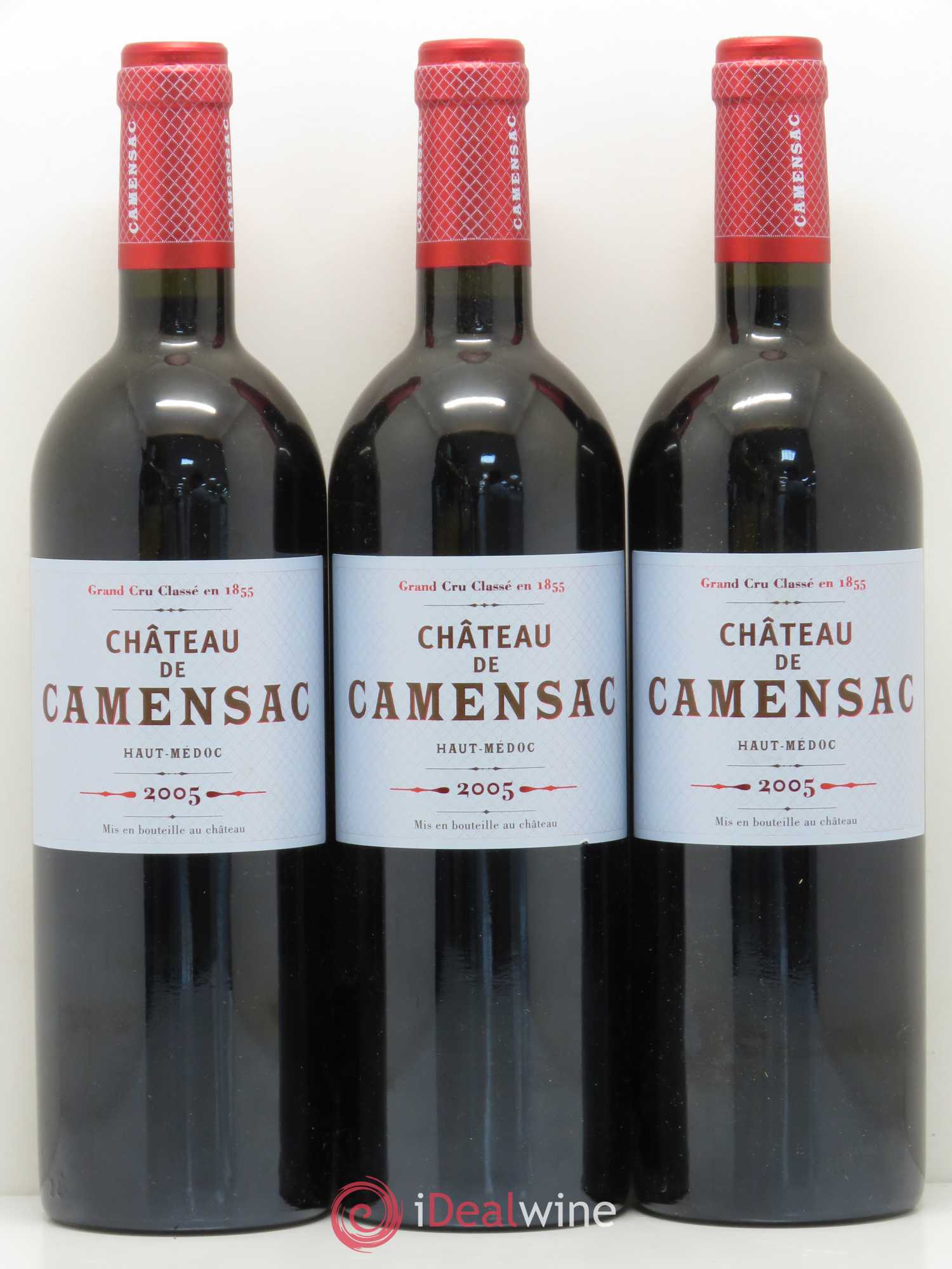 Château Camensac 5ème Grand Cru Classé 2005 - Lot de 3 bouteilles - 0