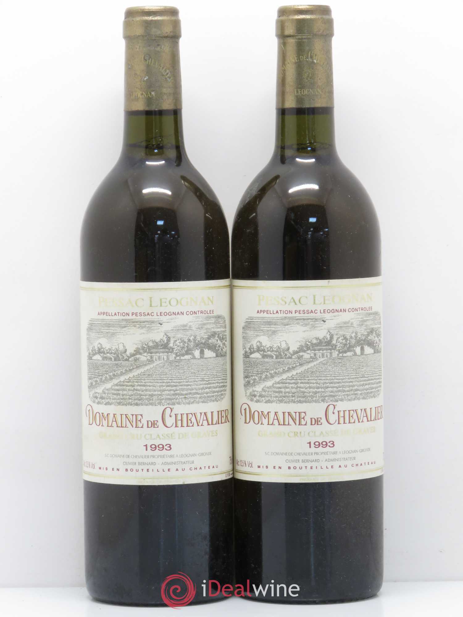 Domaine de Chevalier Cru Classé de Graves 1993 - Lot de 2 bouteilles - 0