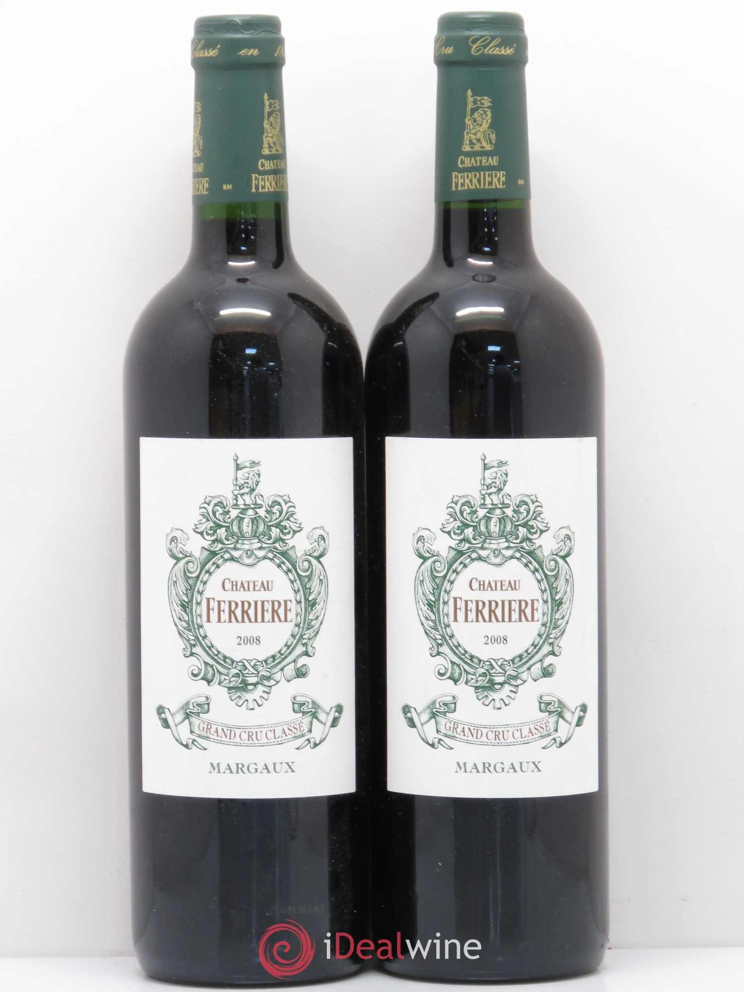 Château Ferrière 3ème Grand Cru Classé 2008 - Lot de 2 bouteilles - 0