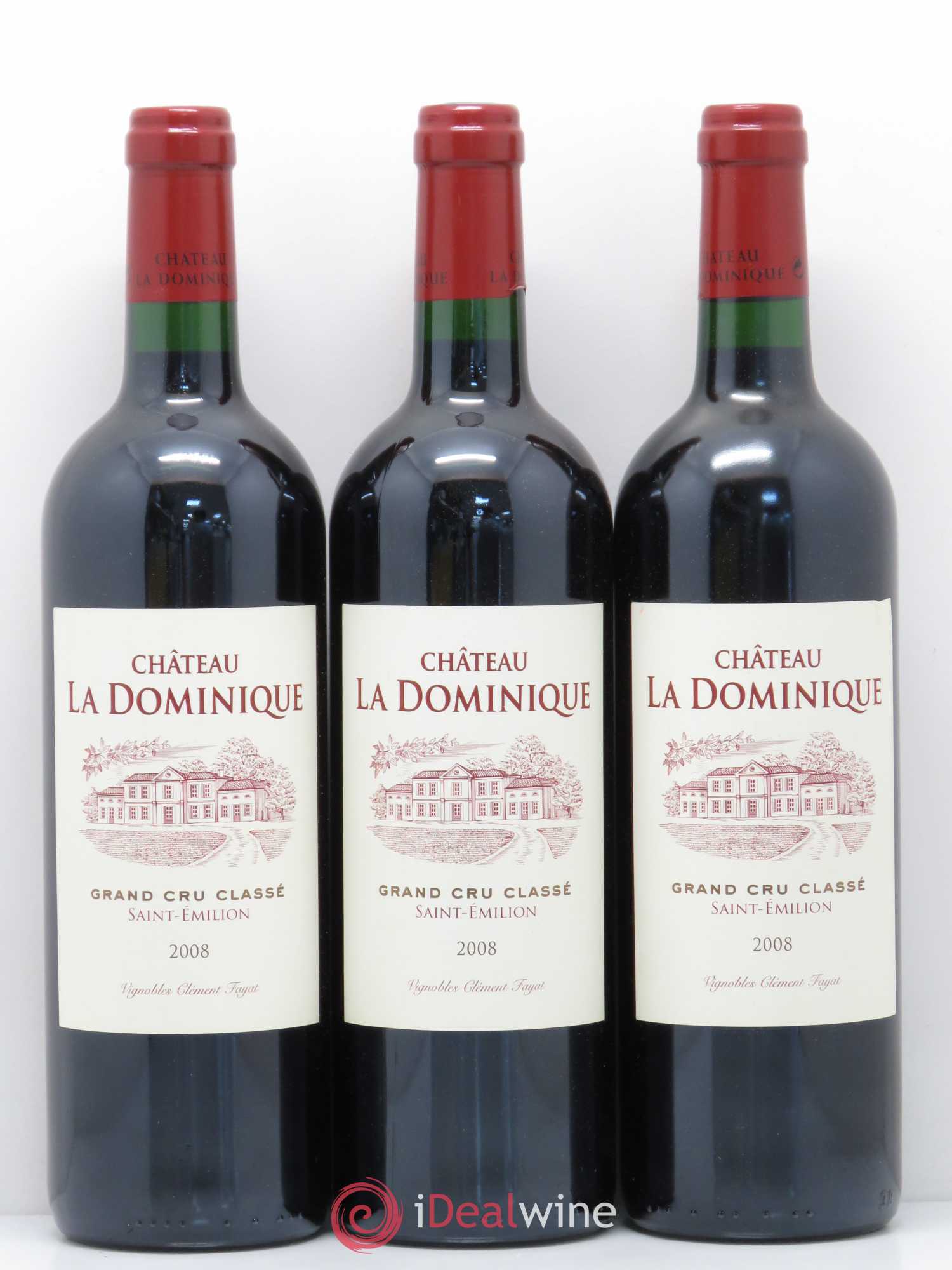 Château la Dominique Grand Cru Classé 2008 - Lot de 6 bouteilles - 1