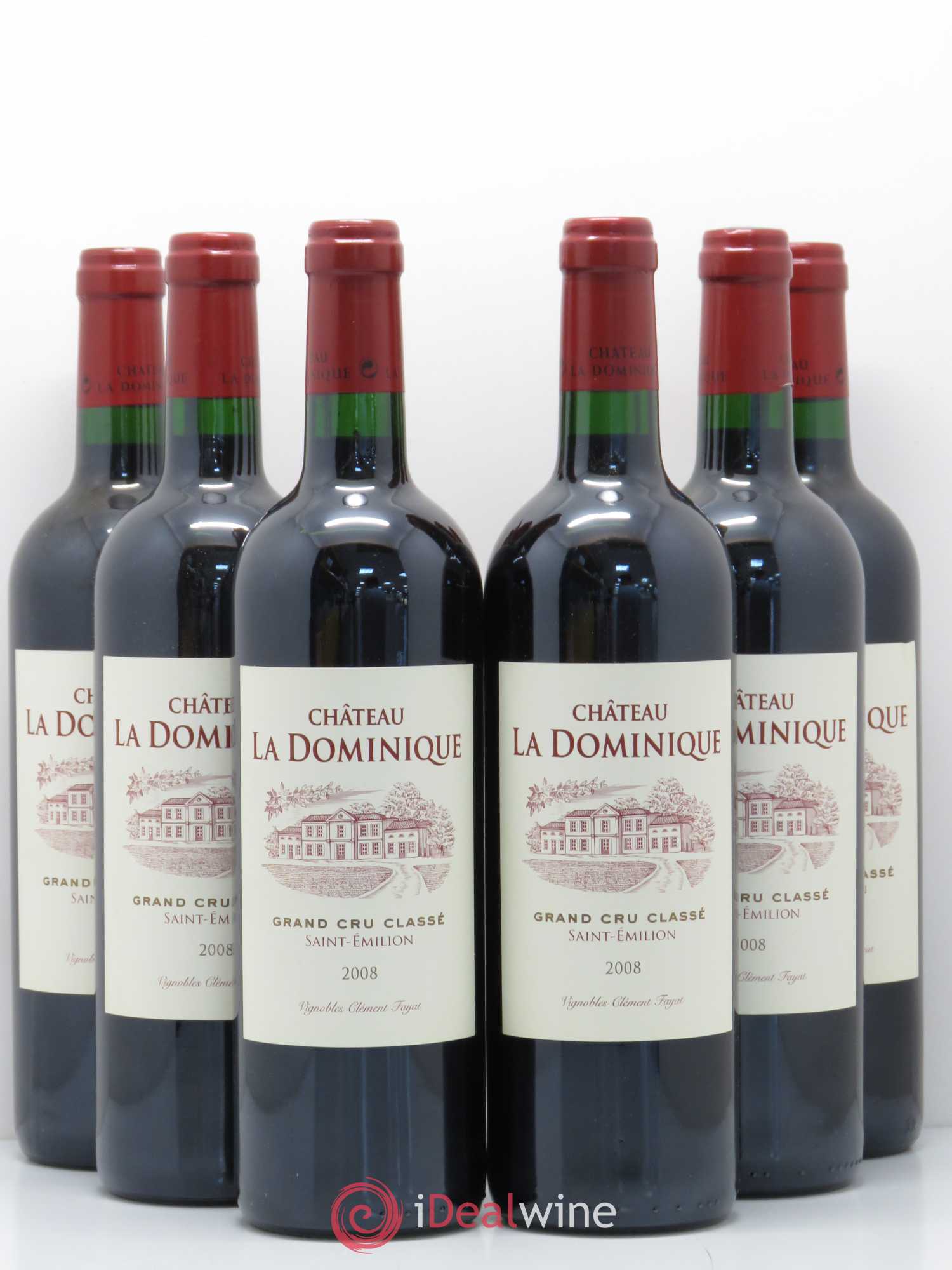 Château la Dominique Grand Cru Classé 2008 - Lot de 6 bouteilles - 0