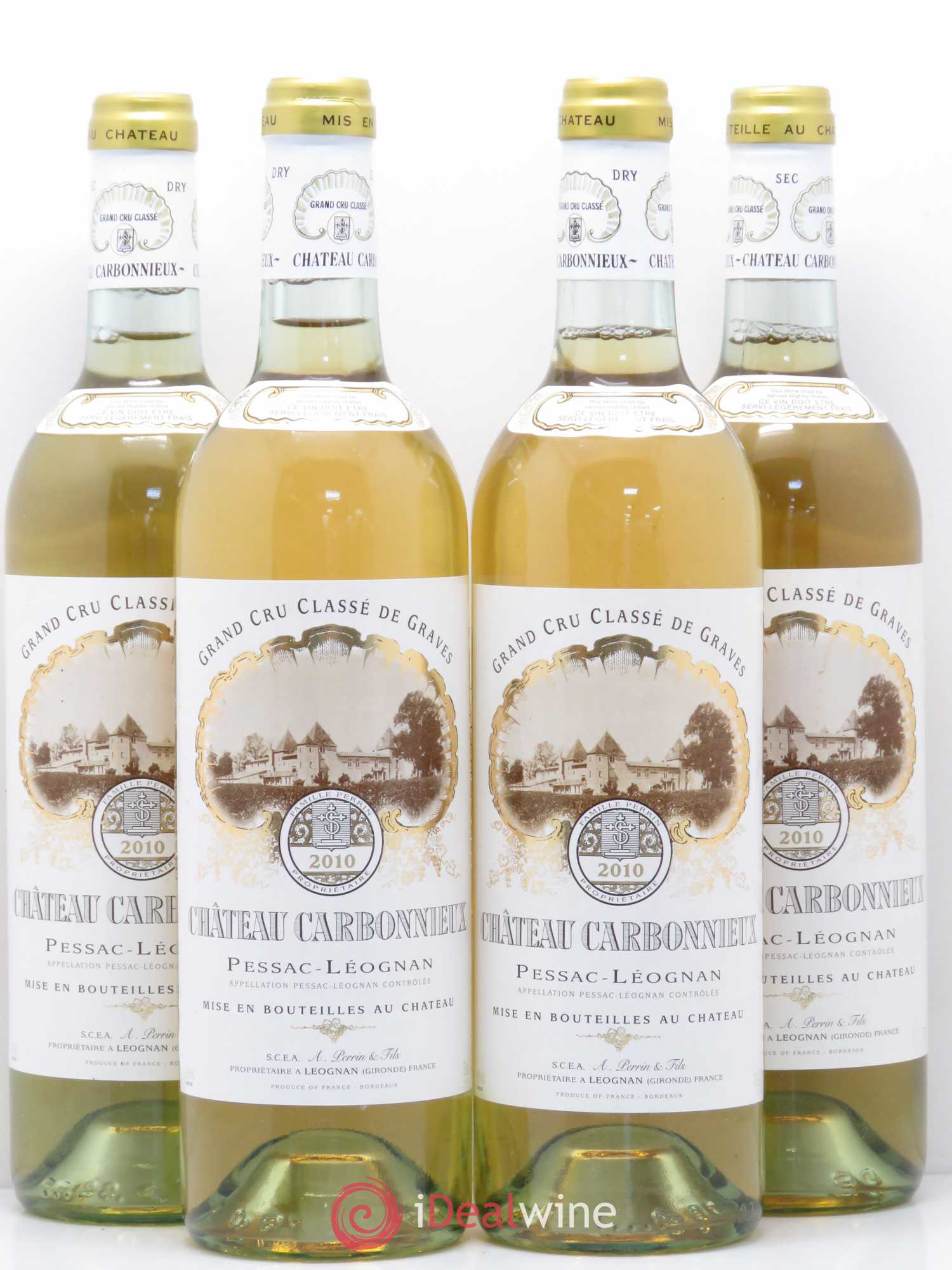Château Carbonnieux Cru Classé de Graves 2010 - Lot de 4 bouteilles - 0