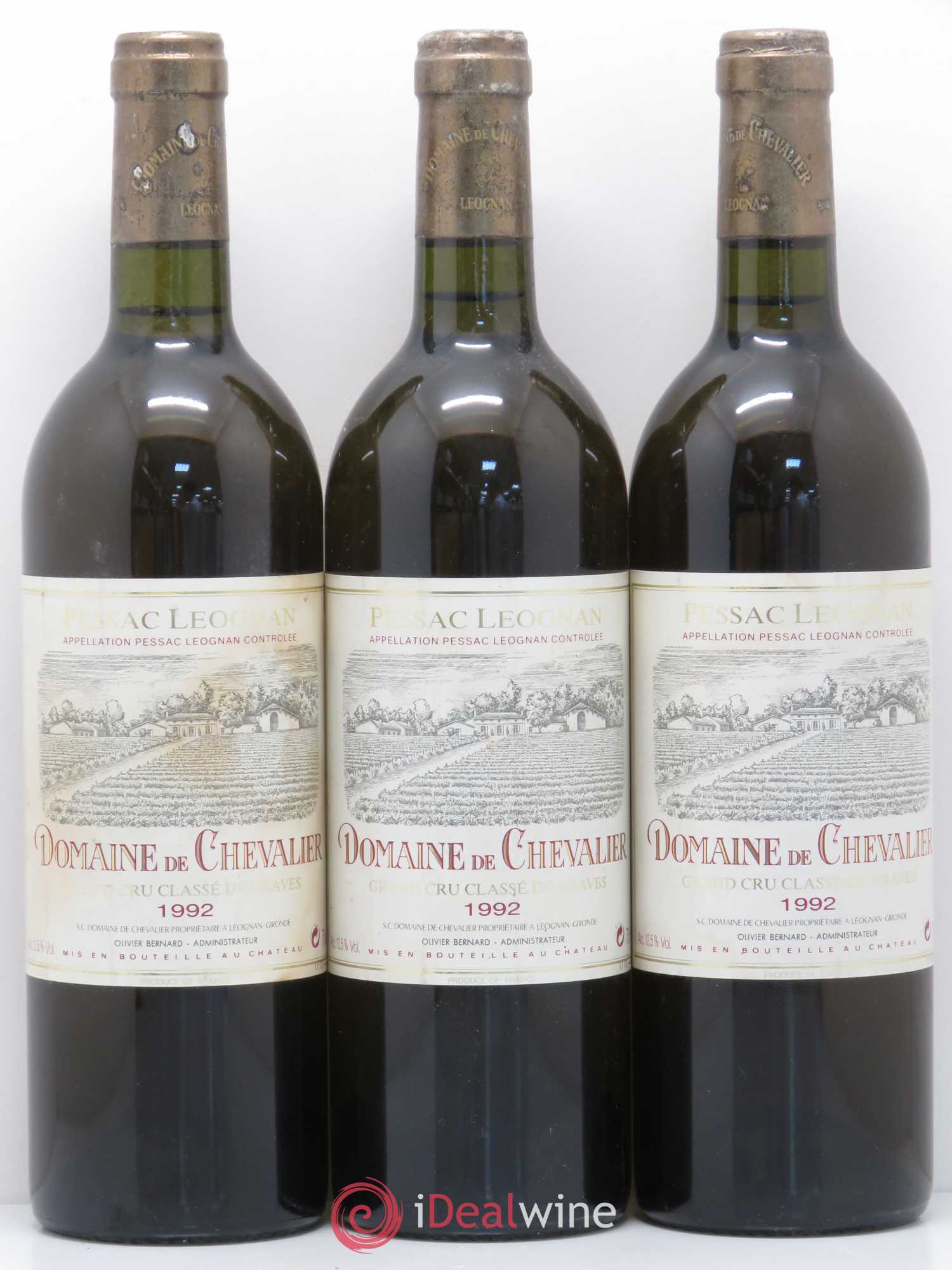 Domaine de Chevalier Cru Classé de Graves 1992 - Lot de 12 bouteilles - 1